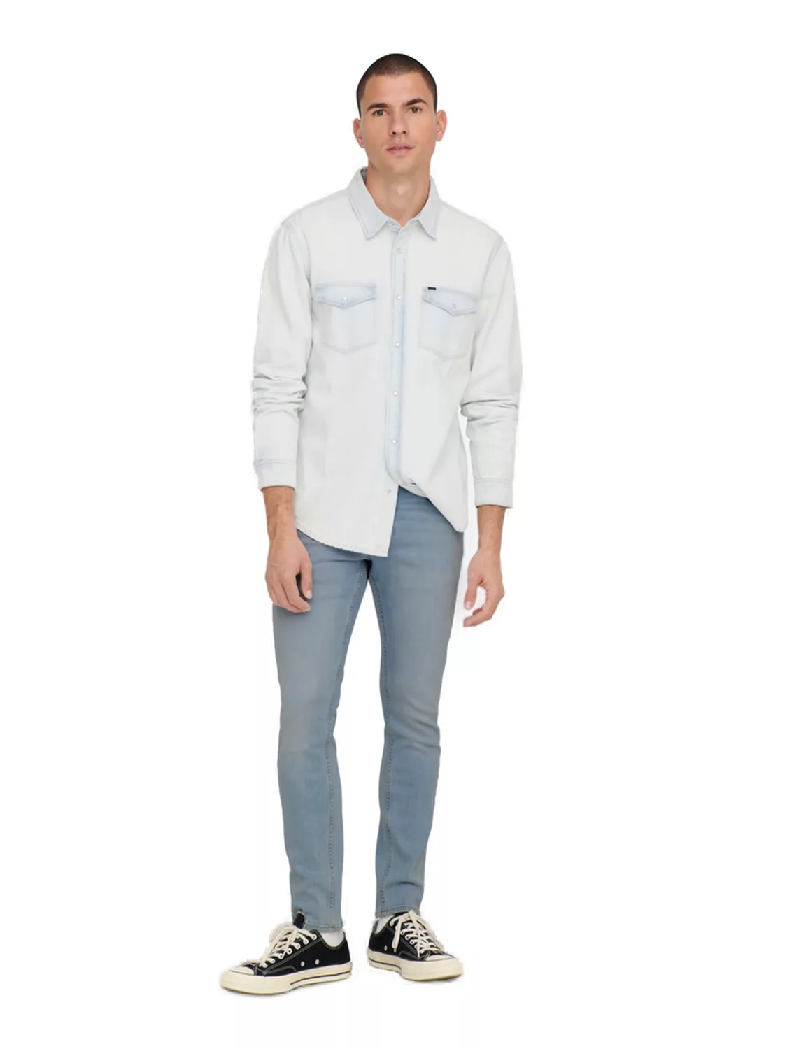 Only & Sons Herren Jeans ONSLOOM SLIM 4924 - Slim Fit - Blau - Light Blue D günstig online kaufen