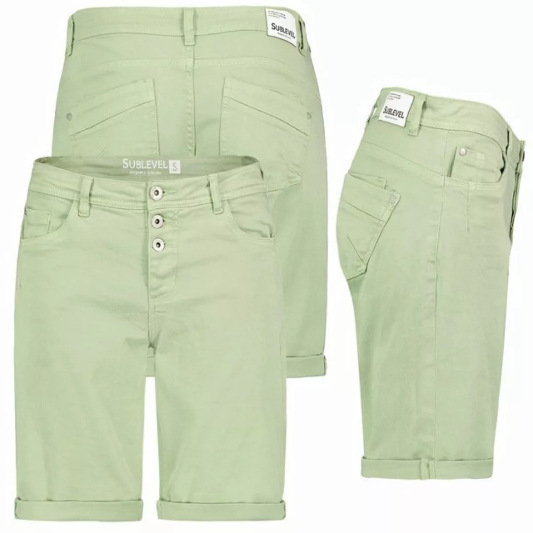 SUBLEVEL Bermudas Sublevel Damen Jeans Shorts Bermuda Kurze Hose Short Deni günstig online kaufen
