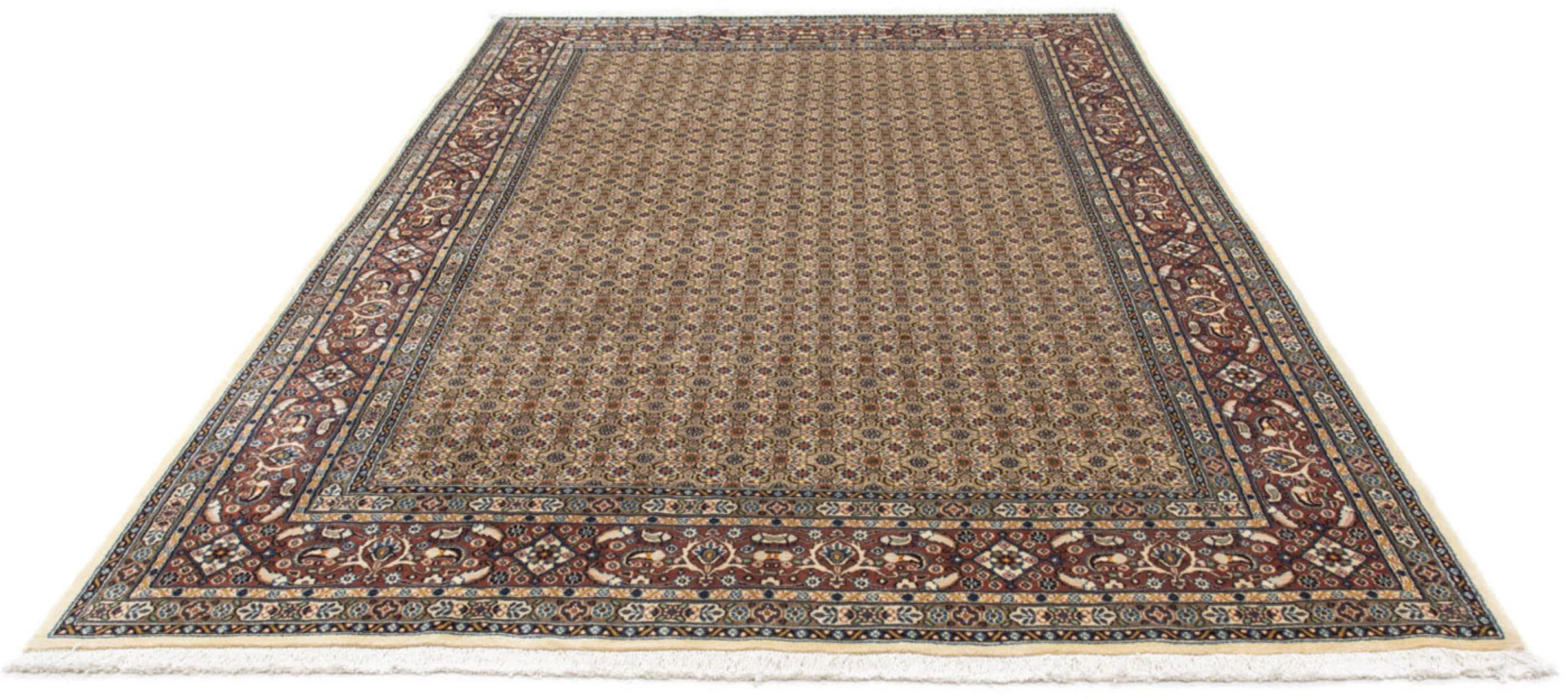 morgenland Wollteppich »Moud Stark Gemustert Beige 237 x 168 cm«, rechtecki günstig online kaufen