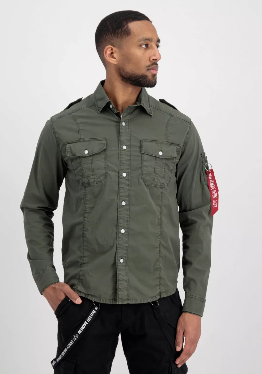 Alpha Industries T-Shirt "Alpha Industries Men - Overshirts Basic Shirt Sli günstig online kaufen