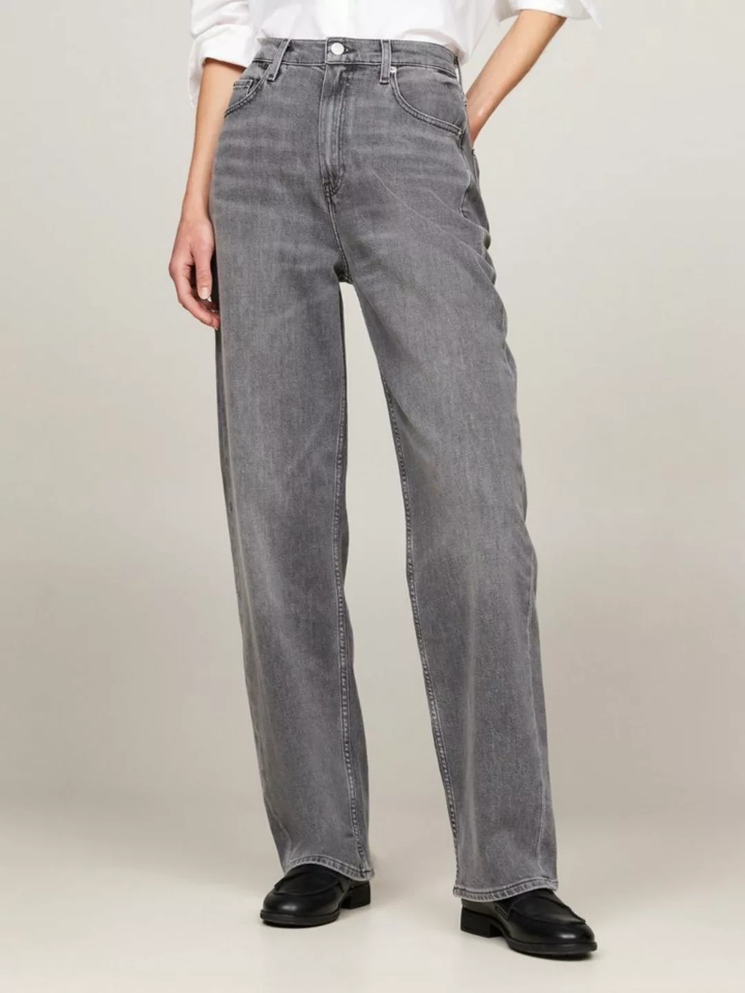 Tommy Hilfiger Straight-Jeans RELAXED STRAIGHT HW GER mit Tommy Hilfger Log günstig online kaufen