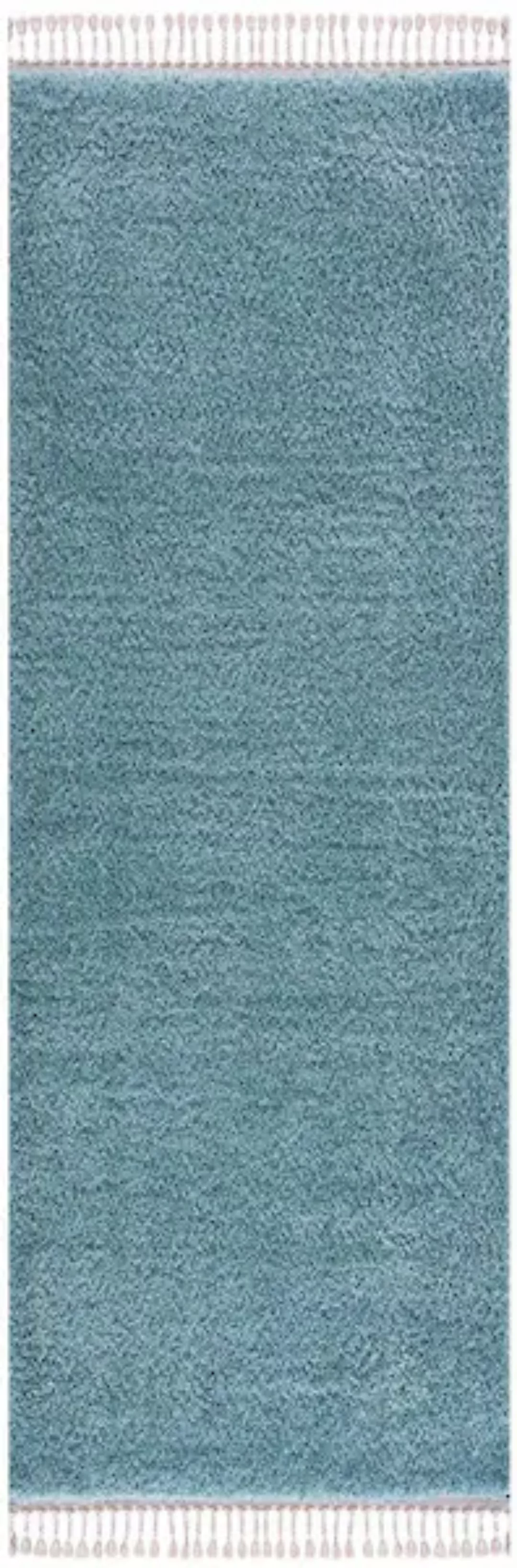 carpet city® Shaggy Pulpy Uni Einfarbig 100 Schwarz schwarz Gr. 80 x 300 günstig online kaufen