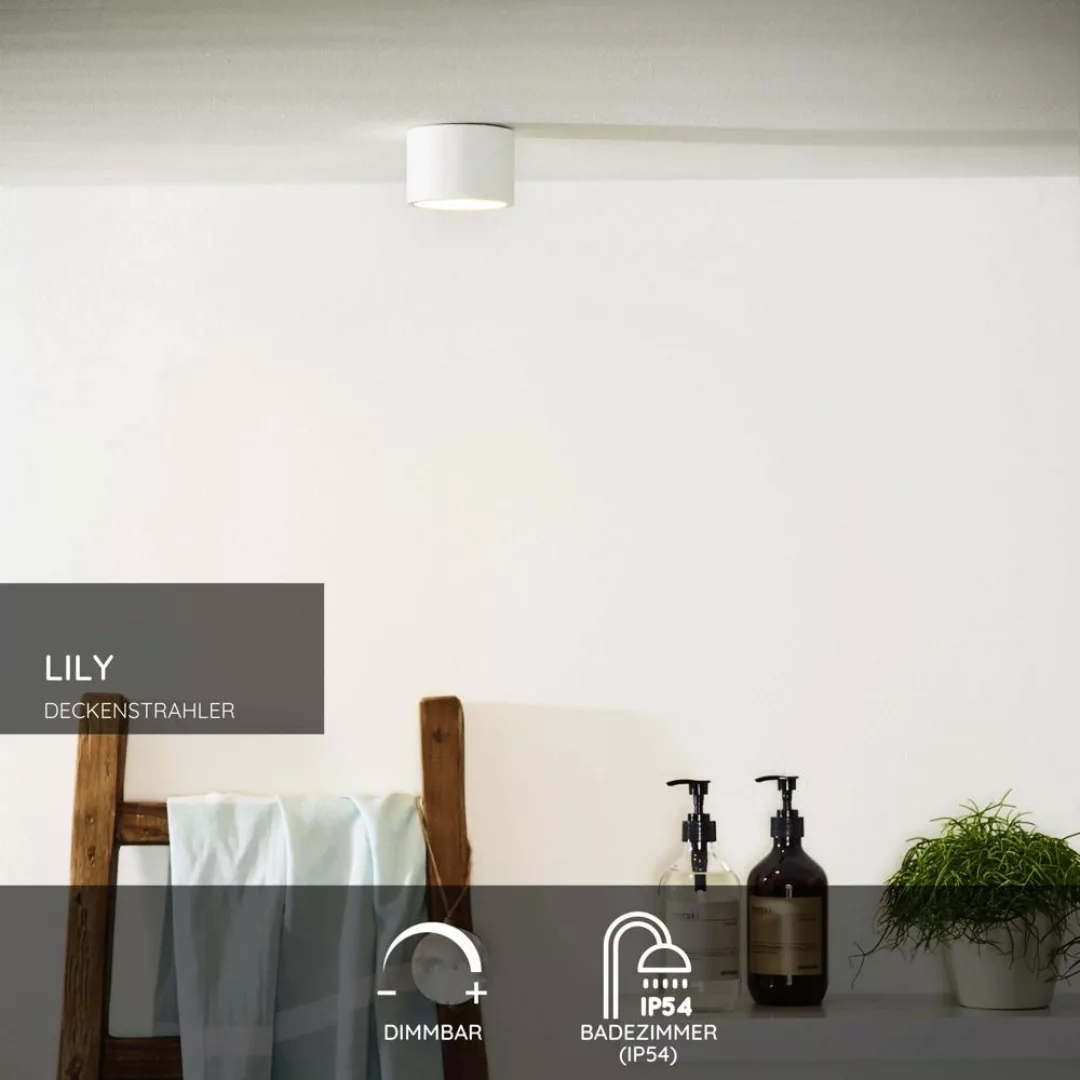 Runde Badezimmer Deckenleuchte Lily in weiß günstig online kaufen