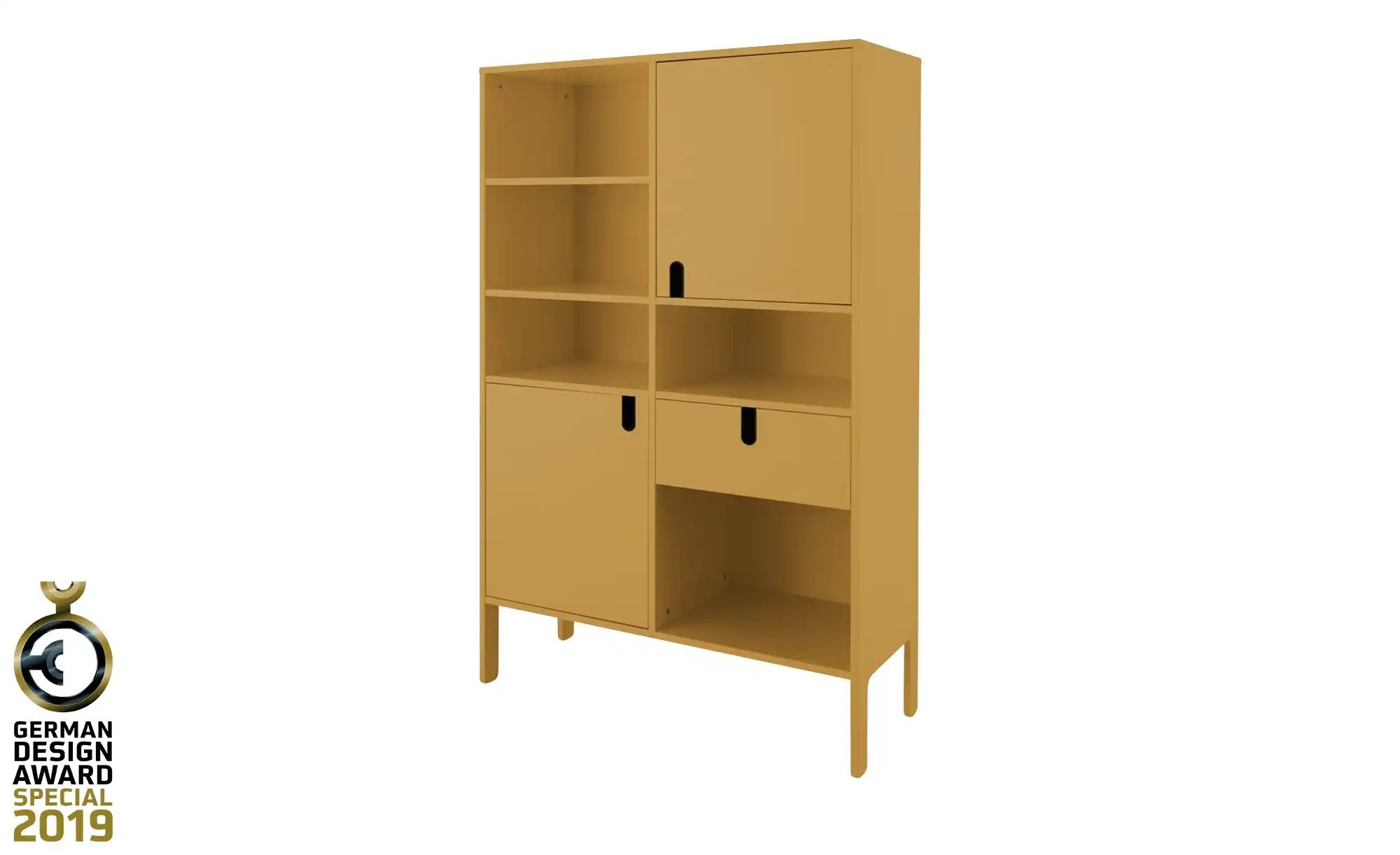 Highboard  Uno ¦ gelb ¦ Maße (cm): B: 109 H: 176 T: 40 Aktuelles > Schlafzi günstig online kaufen