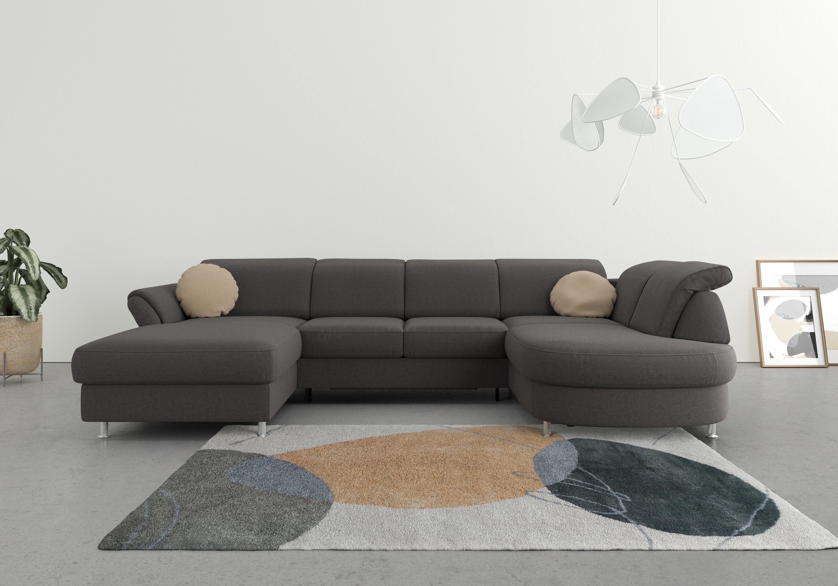 sit&more Wohnlandschaft "Apulia U-Form", wahlweise Bettfunktion, Bettkasten günstig online kaufen
