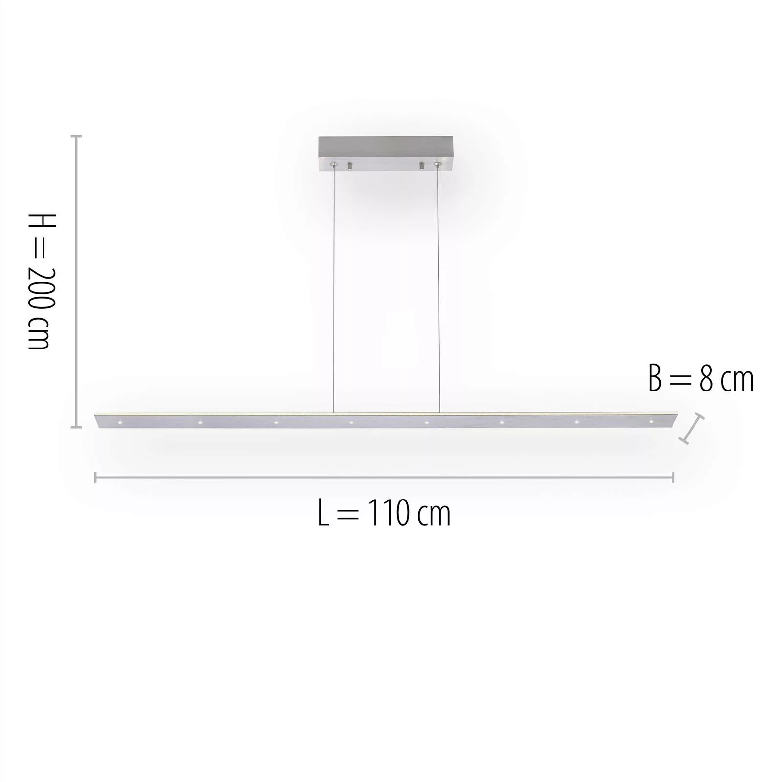 PURE Cosmo LED-Hängeleuchte lang 110cm günstig online kaufen