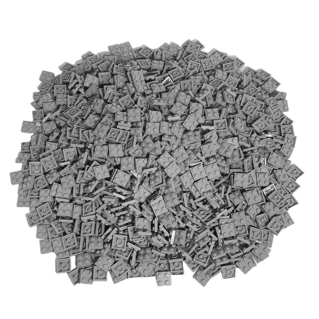 LEGO® Spielbausteine LEGO® 2x2 Platten Bauplatten Hellgrau - 3022 NEU! Meng günstig online kaufen