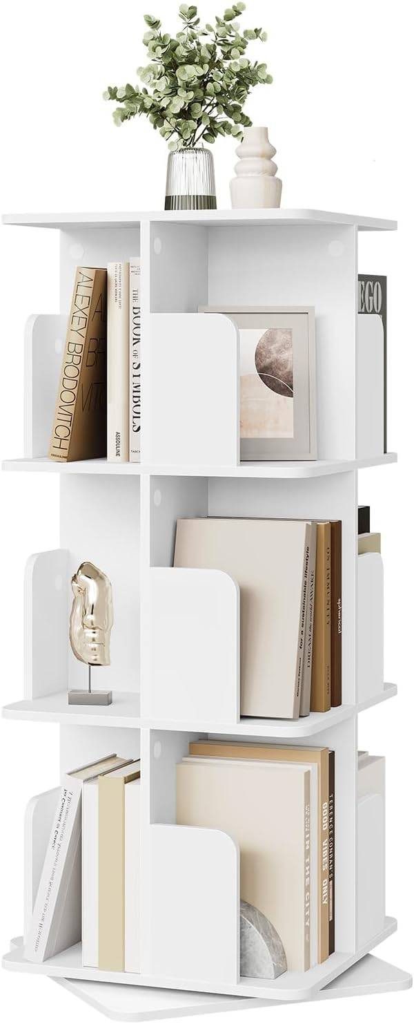 EUGAD Bücherregal, 1-tlg., drehbares, mit 3 günstig online kaufen