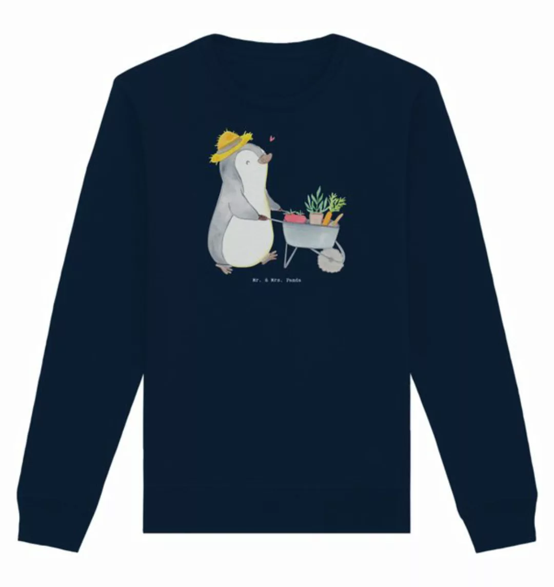 Mr. & Mrs. Panda Longpullover Größe L Pinguin Gartenarbeit - French Navy - günstig online kaufen