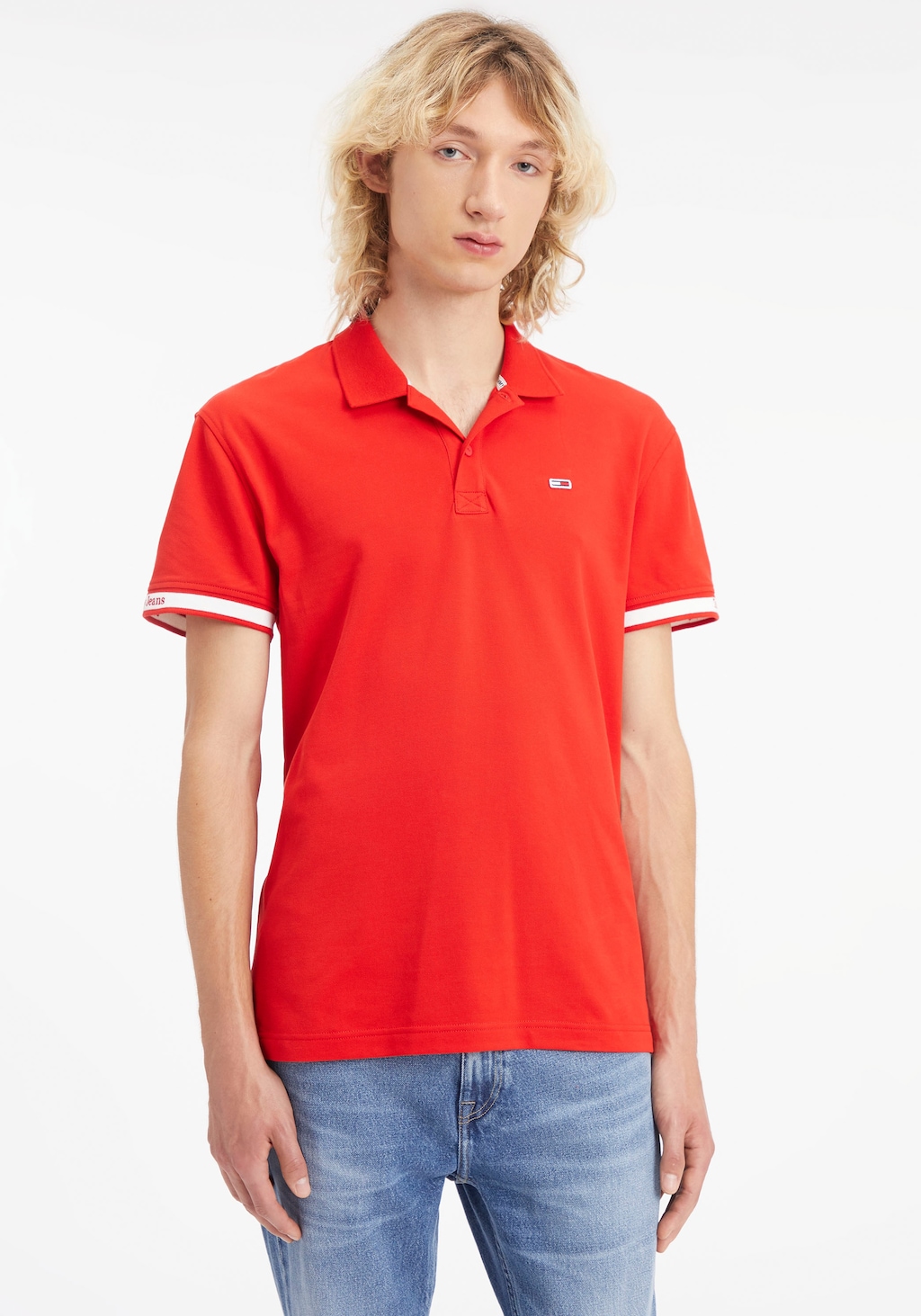 Tommy Jeans Poloshirt TJM CLSC ESSENTIAL POLO mit Logostickerei günstig online kaufen