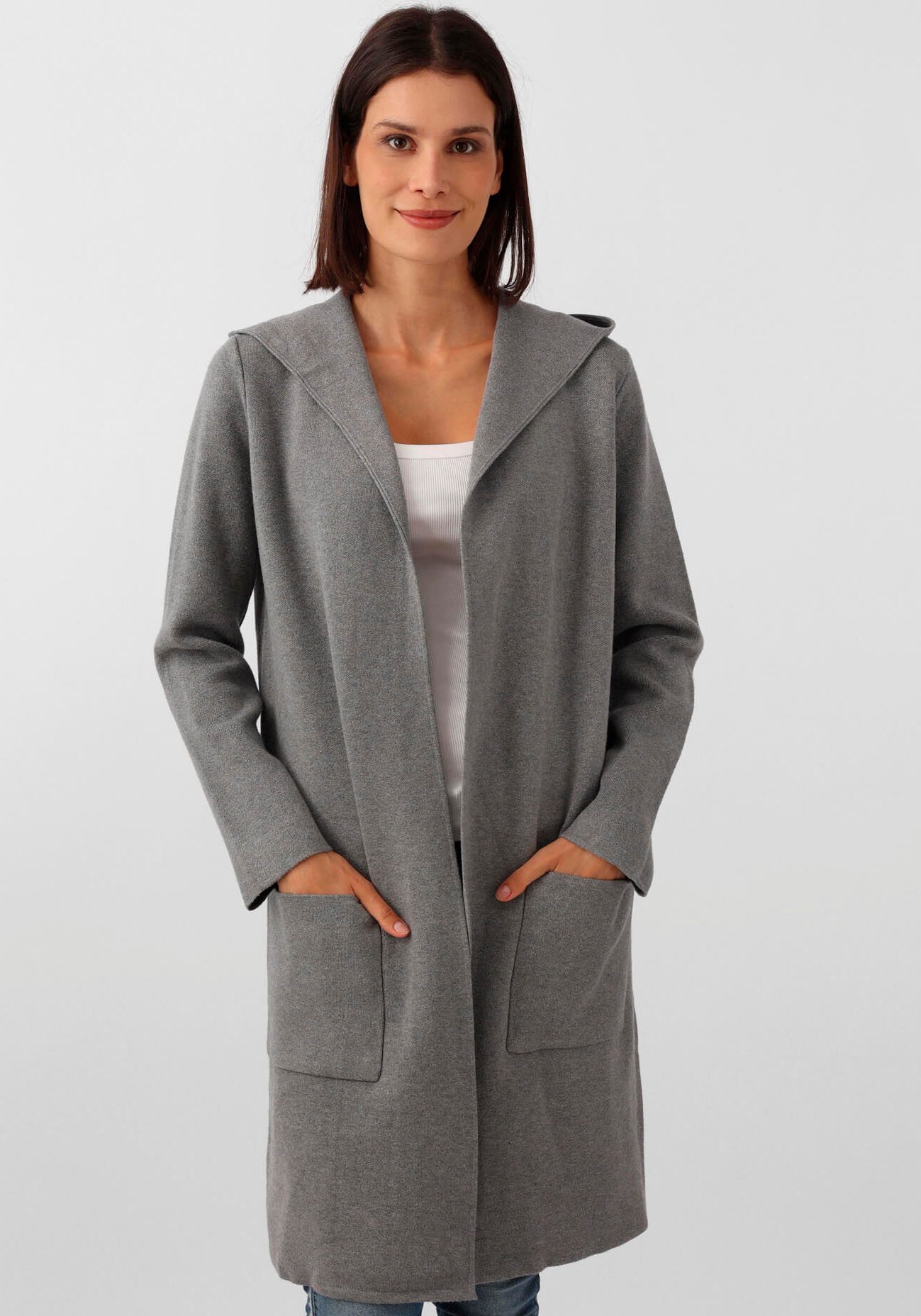 Zwillingsherz Cardigan Kapuze, Taschen, Langarm, ohne günstig online kaufen