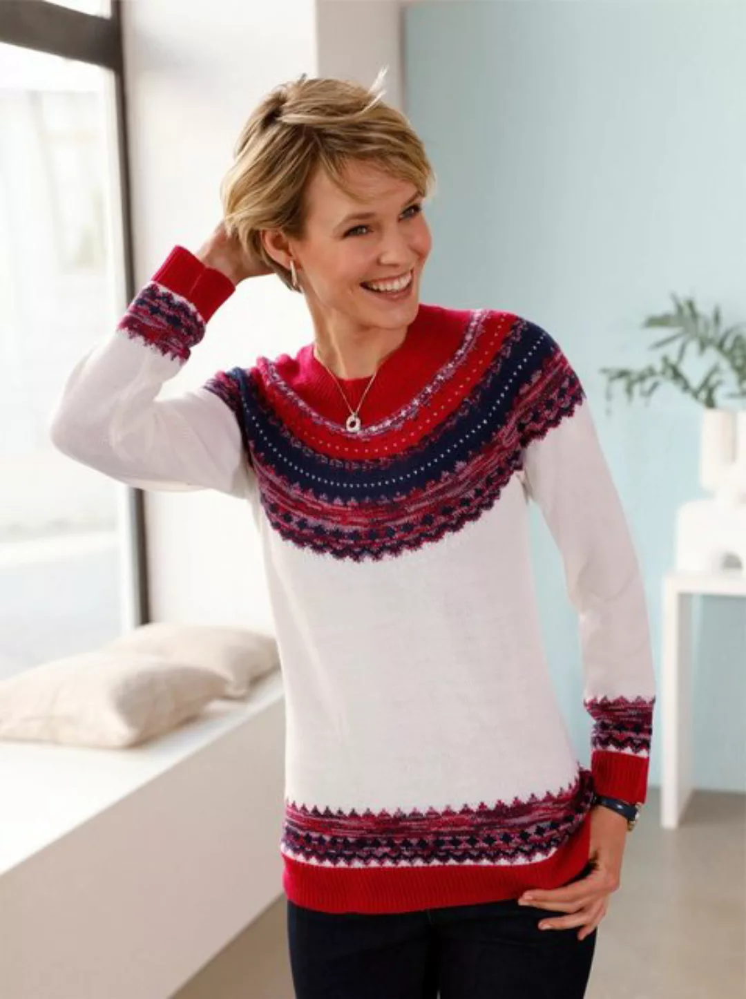 Sieh an! Strickpullover Norwegerpullover günstig online kaufen