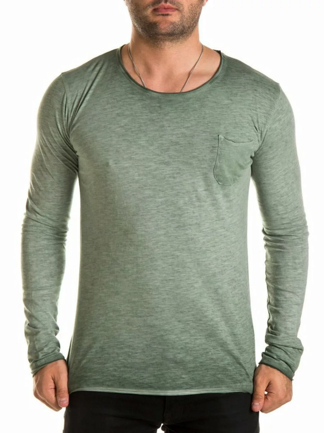 WOTEGA Langarmshirt WOTEGA - Crew Neck Longsleeve Zac (1-tlg) aus reiner Ba günstig online kaufen