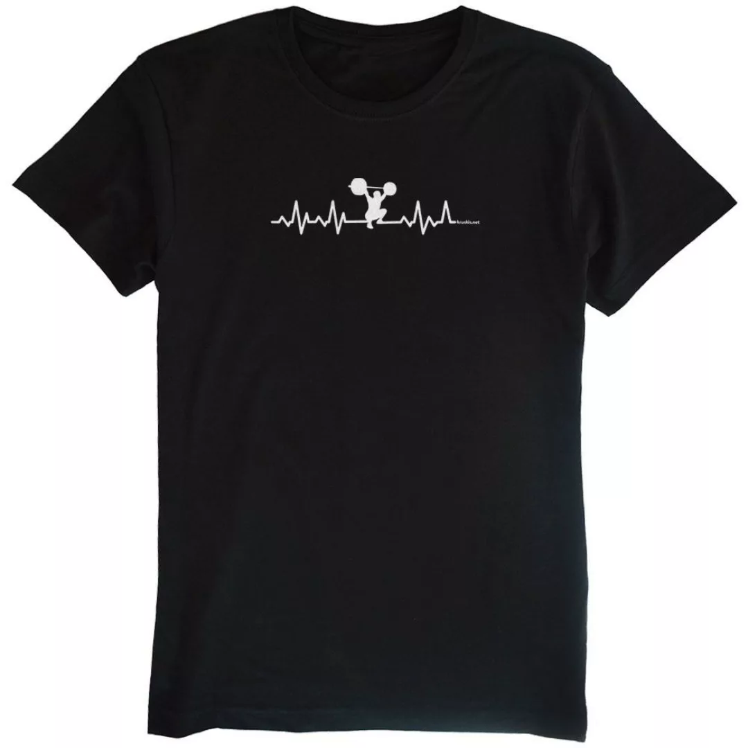 Kruskis Fitness Heartbeat Kurzärmeliges T-shirt 3XL Black günstig online kaufen