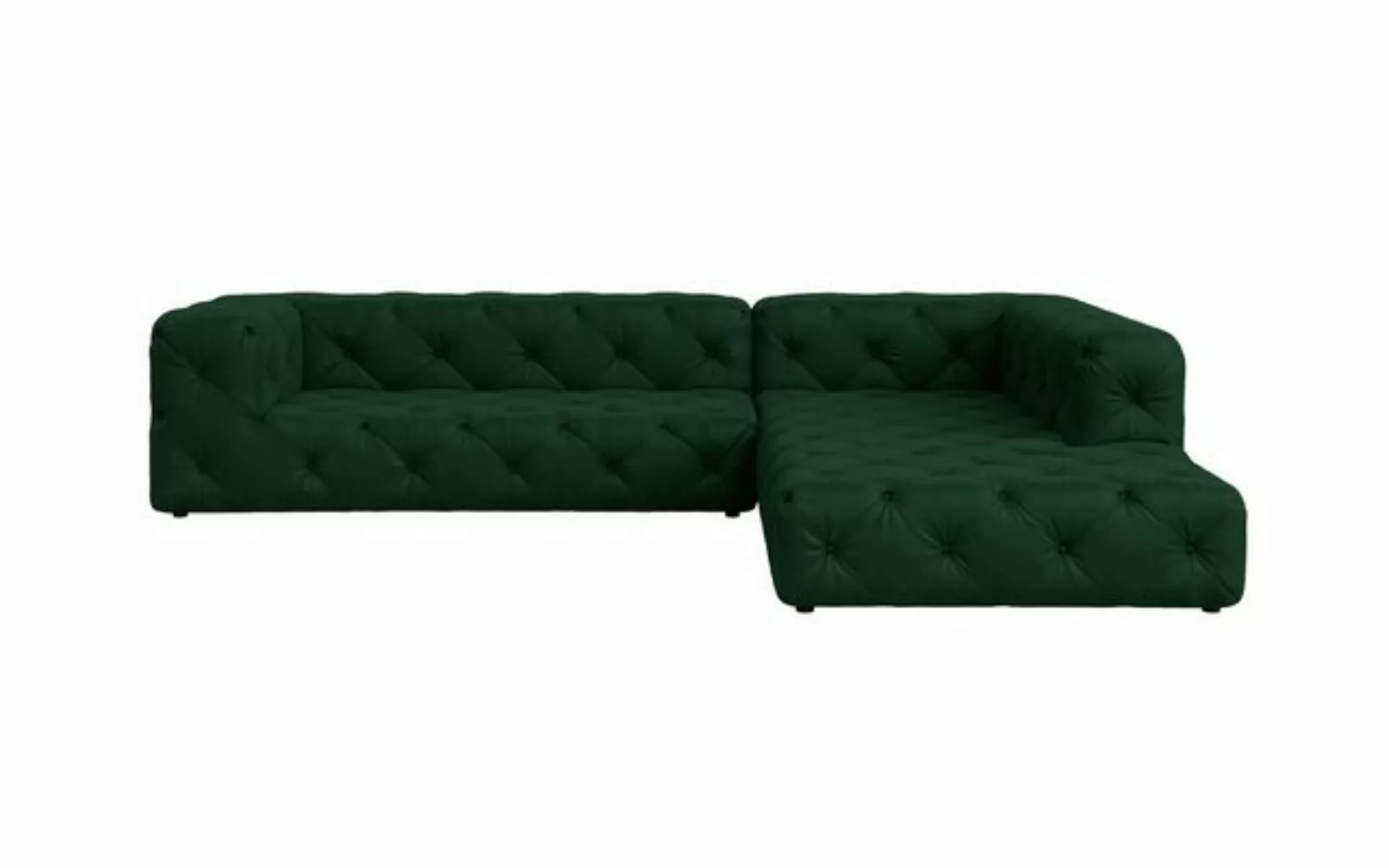 Places of Style Ecksofa FOLLINA, L-Form, mit klassischer Chesterfield-Knopf günstig online kaufen