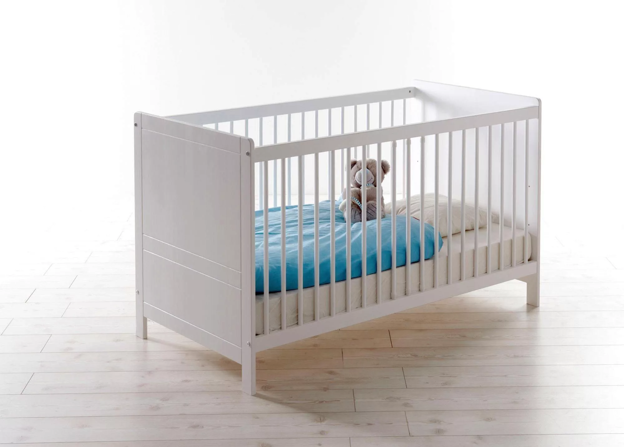 Ticaa Babyzimmer-Komplettset "Moritz", (Set, 5 tlg., Bett + Wickelkommode + günstig online kaufen