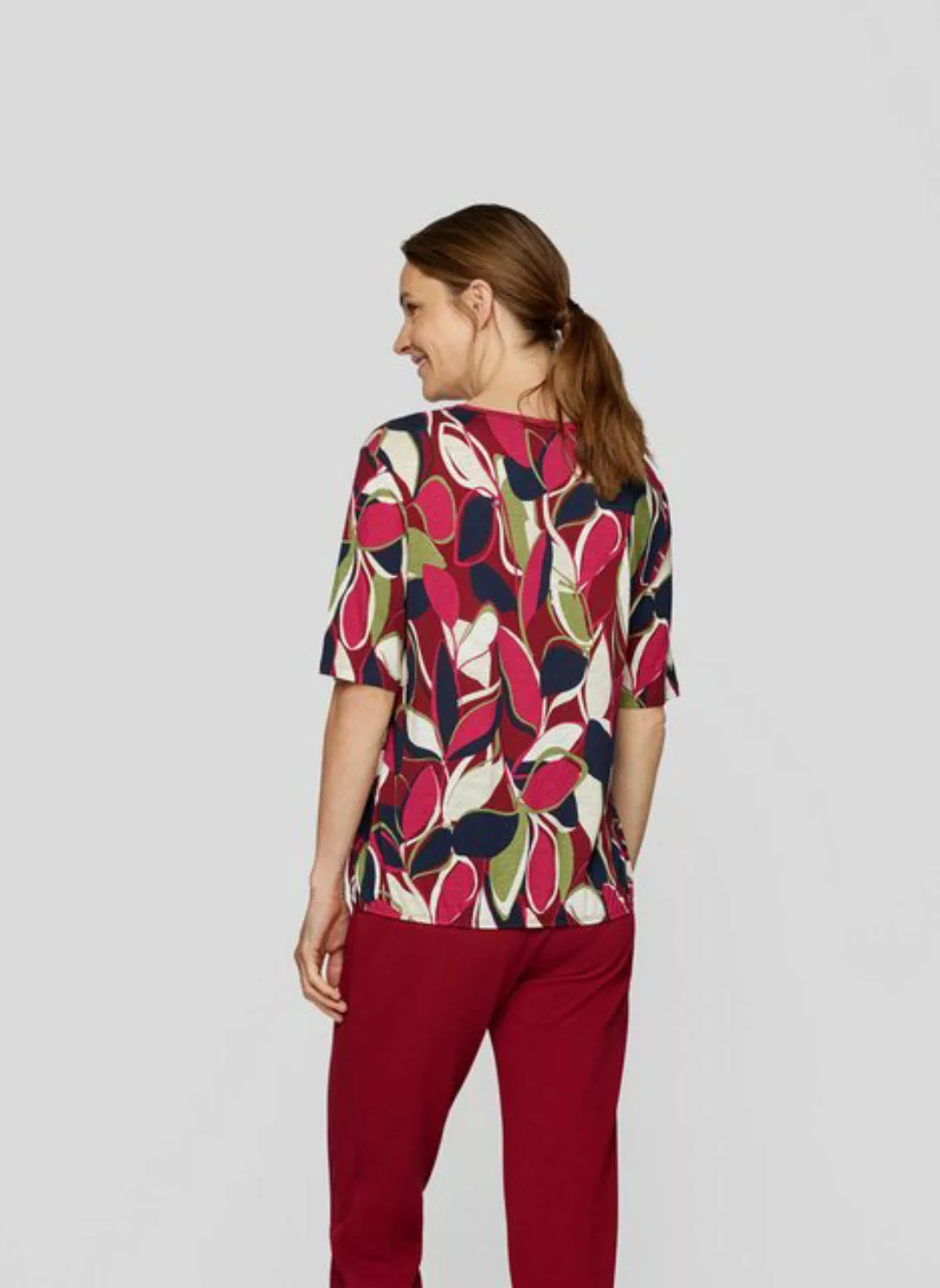 Rabe Print-Shirt RABE Blätter-Print-Shirt für Damen günstig online kaufen