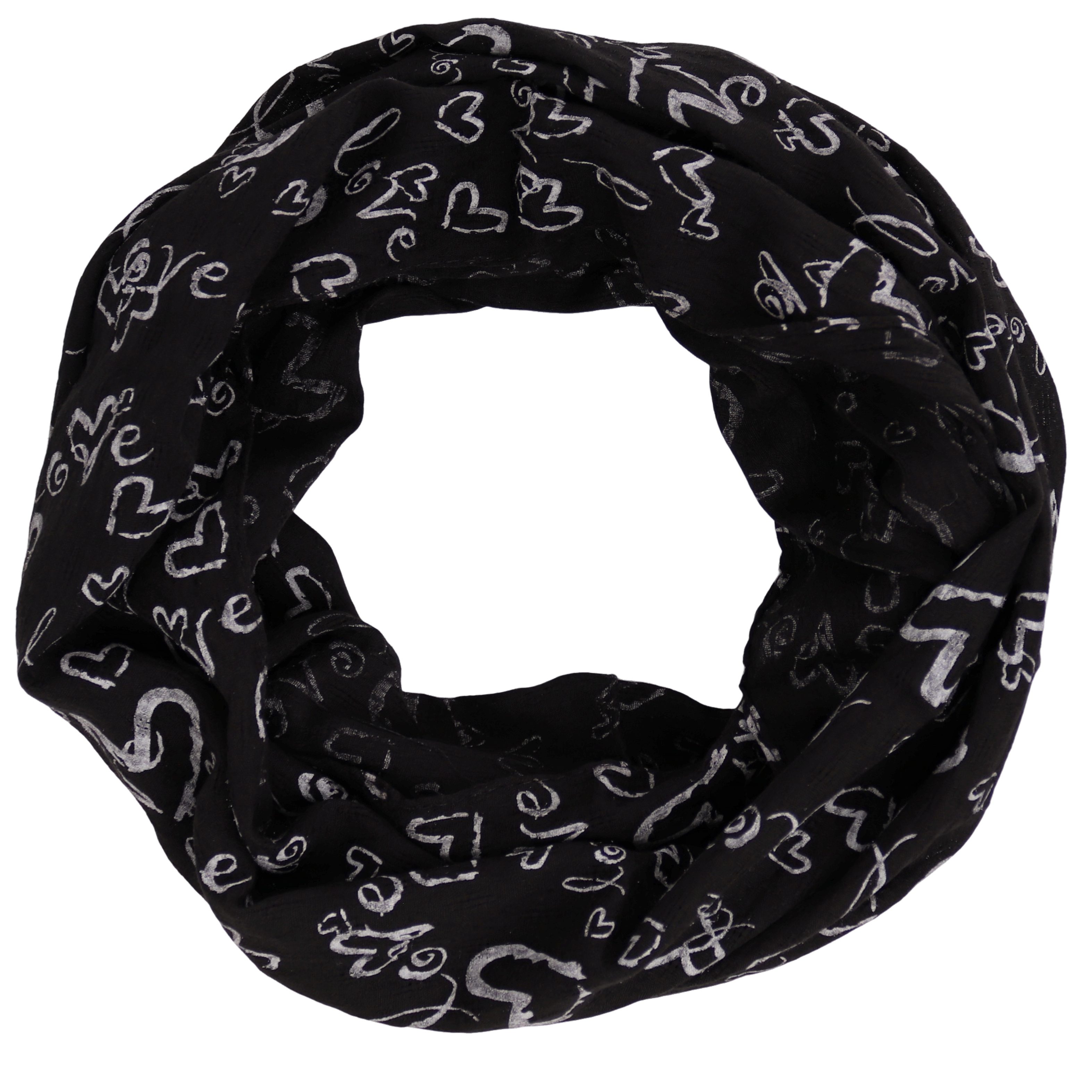 MIRROSI Loop Damen Schal mit Love günstig online kaufen
