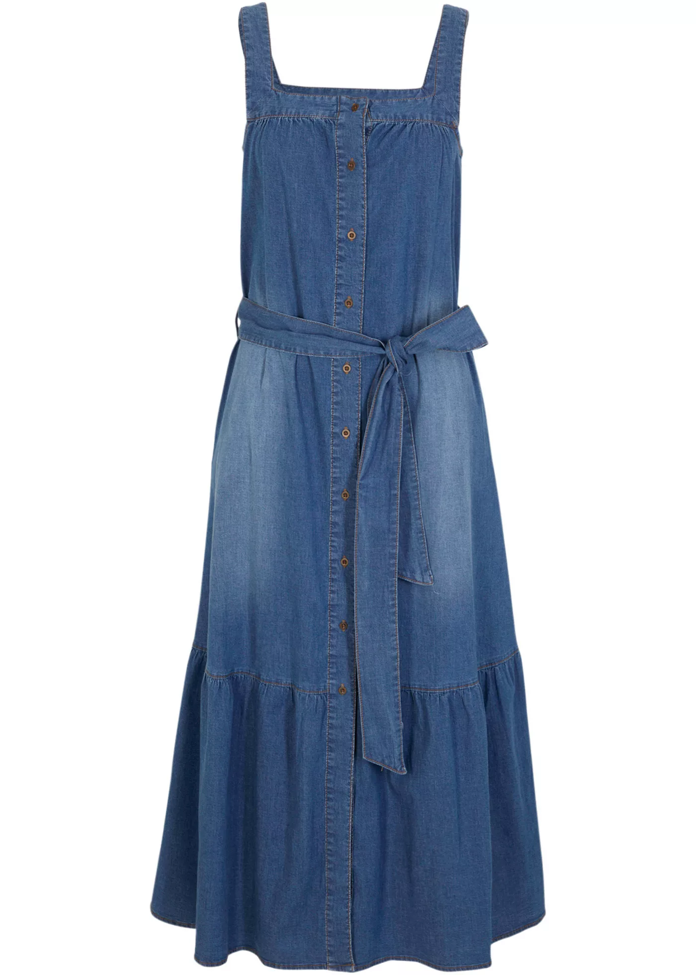 Sommer-Jeanskleid mit Gürtel günstig online kaufen