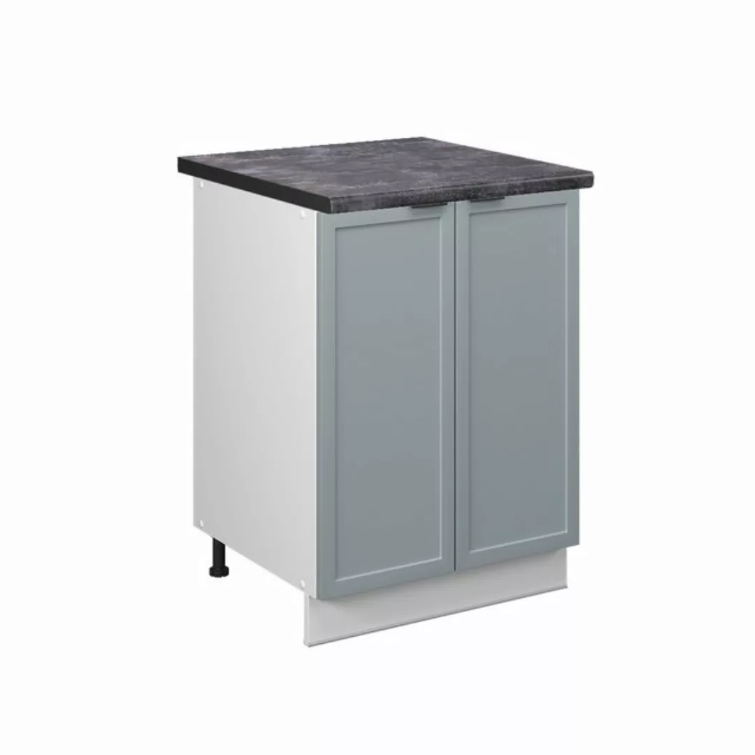 Vicco Unterschrank Fame-Line, Hellblau-grau/Weiß, 60 cm, AP Anthrazit günstig online kaufen