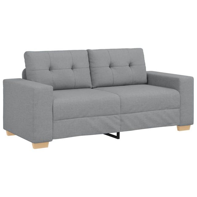 vidaXL Sofa Zweisitzer-Sofa Hellgrau 140 cm Stoff günstig online kaufen