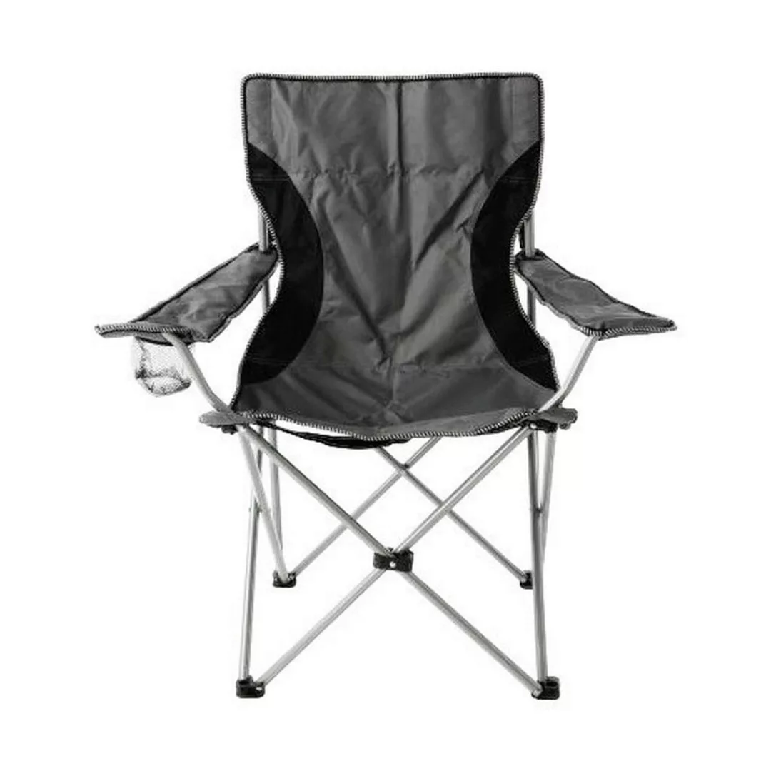 VCM Campingstuhl grau Stahlrohr B/H/L: ca. 47x47x90 cm günstig online kaufen