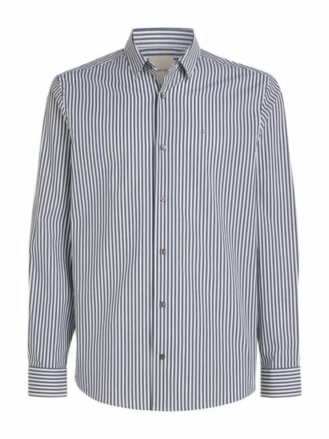 Calvin Klein Langarmhemd POPLIN STRETCH STRIPE SHIRT mit Streifenmuster und günstig online kaufen