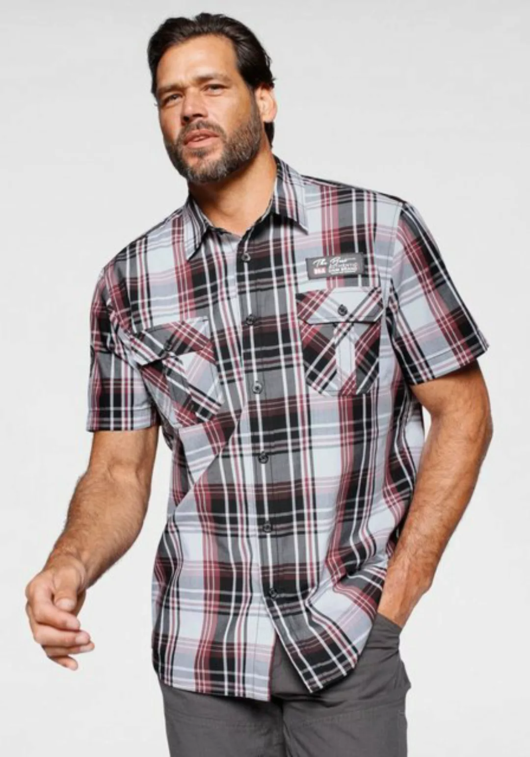 Man's World Kurzarmhemd mit zwei Brusttaschen günstig online kaufen