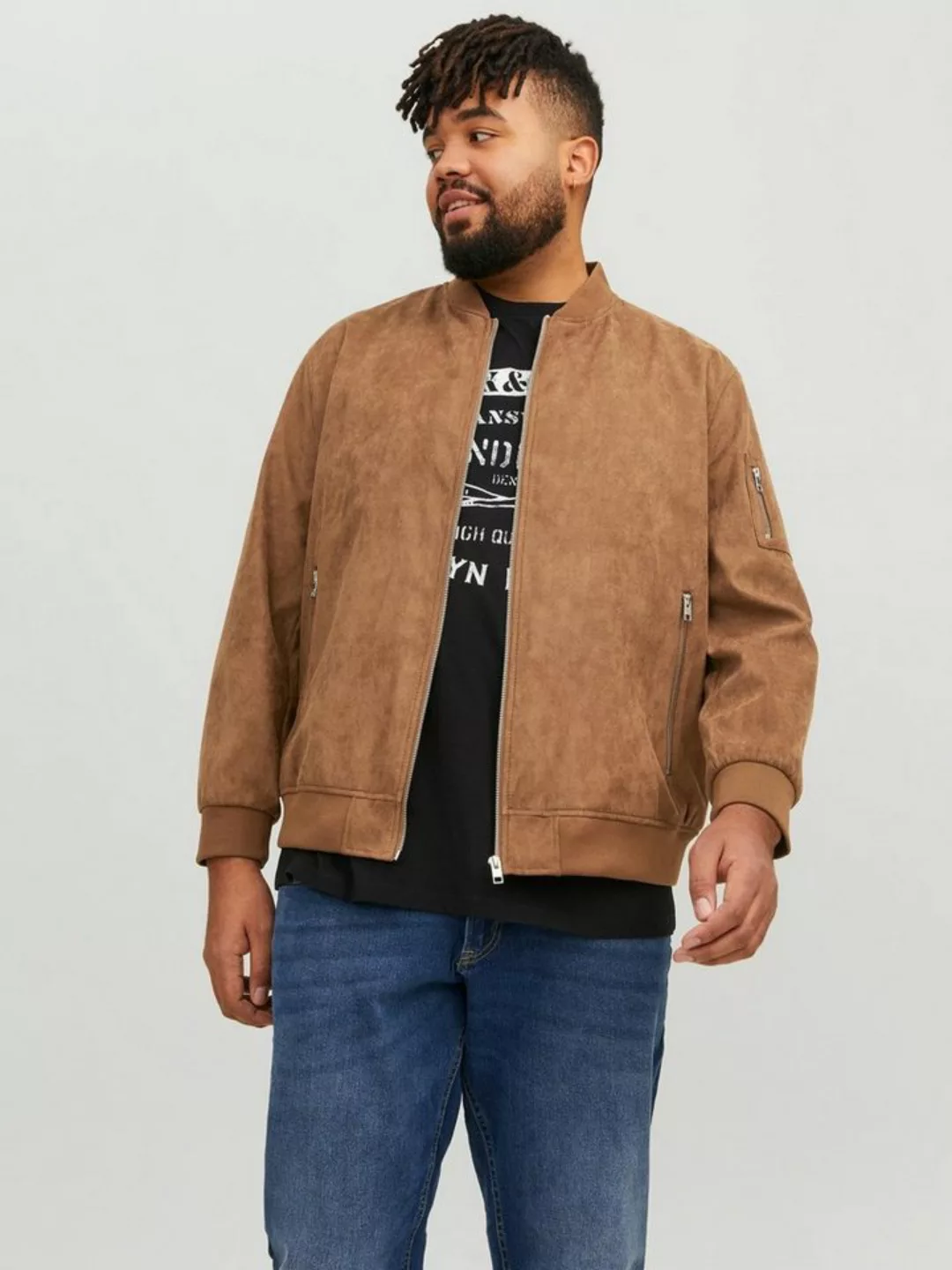 Jack&Jones Blousonjacke in Velours-Optik günstig online kaufen