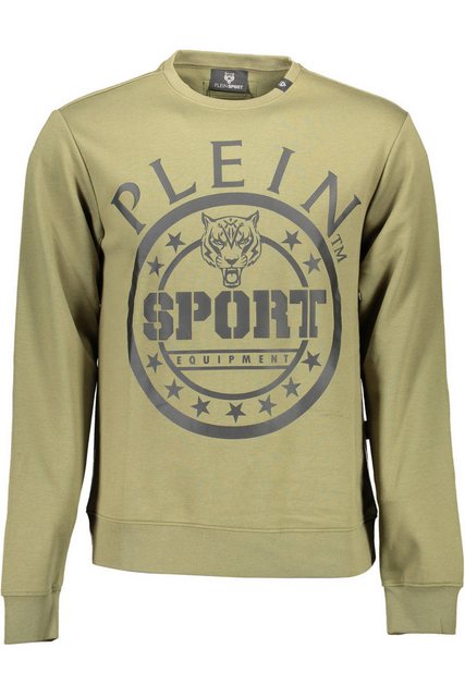 PLEIN SPORT Sweatshirt Herren Sweatshirt in Grün - Langarm, Rundhals günstig online kaufen