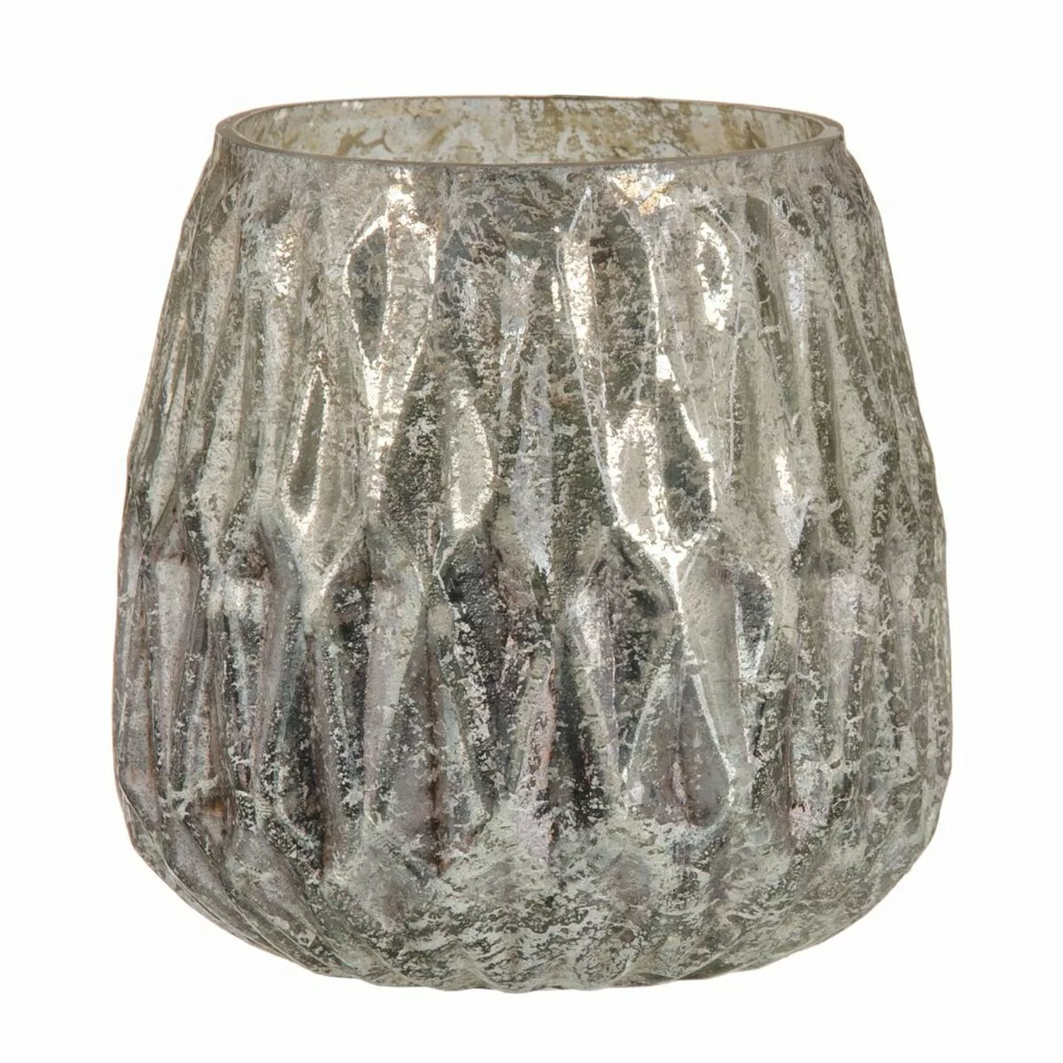 Kerzenschale Kristall Grau 11 X 11 X 11 Cm günstig online kaufen