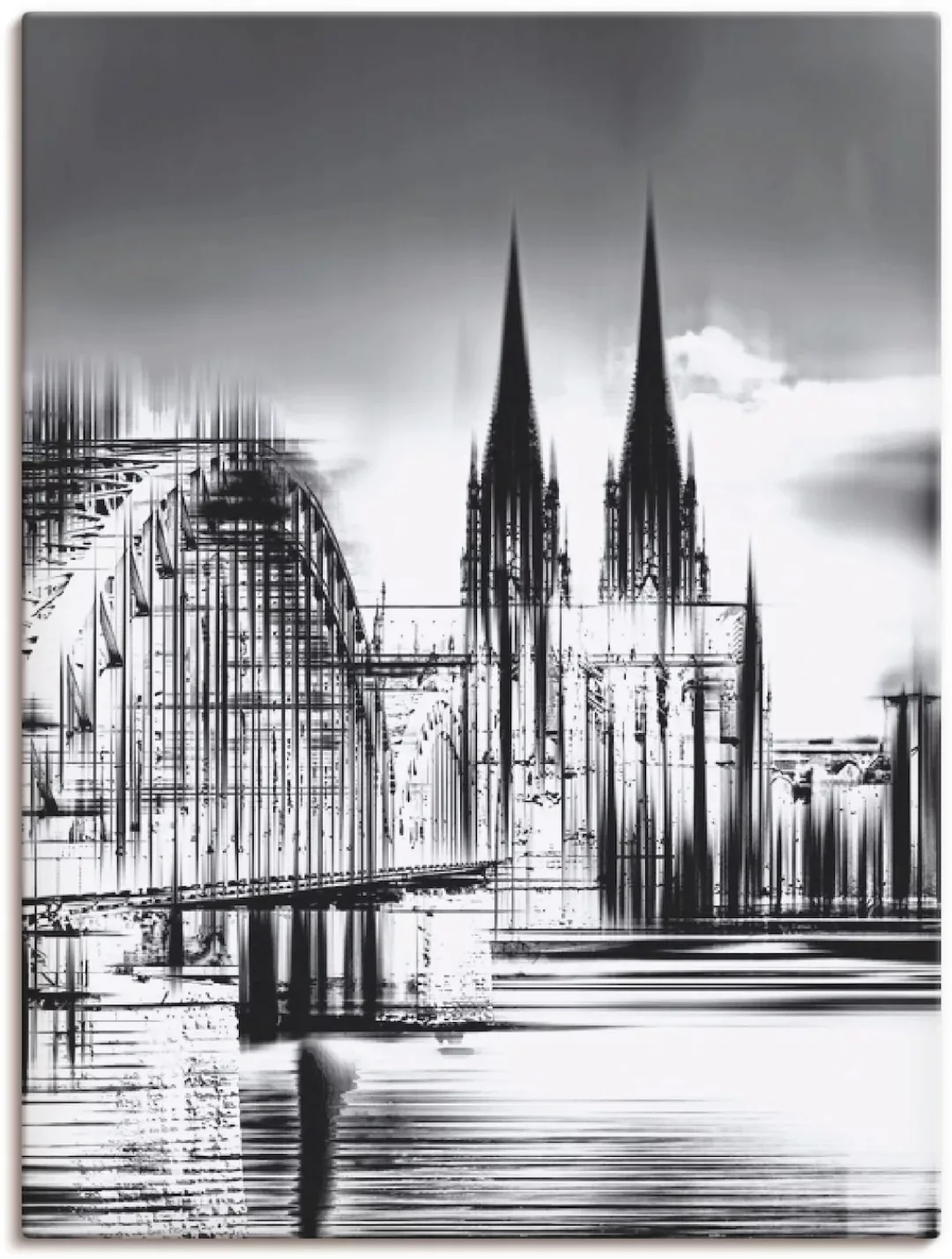 Artland Wandbild "Köln Skyline Collage III", Deutschland, (1 St.), als Lein günstig online kaufen