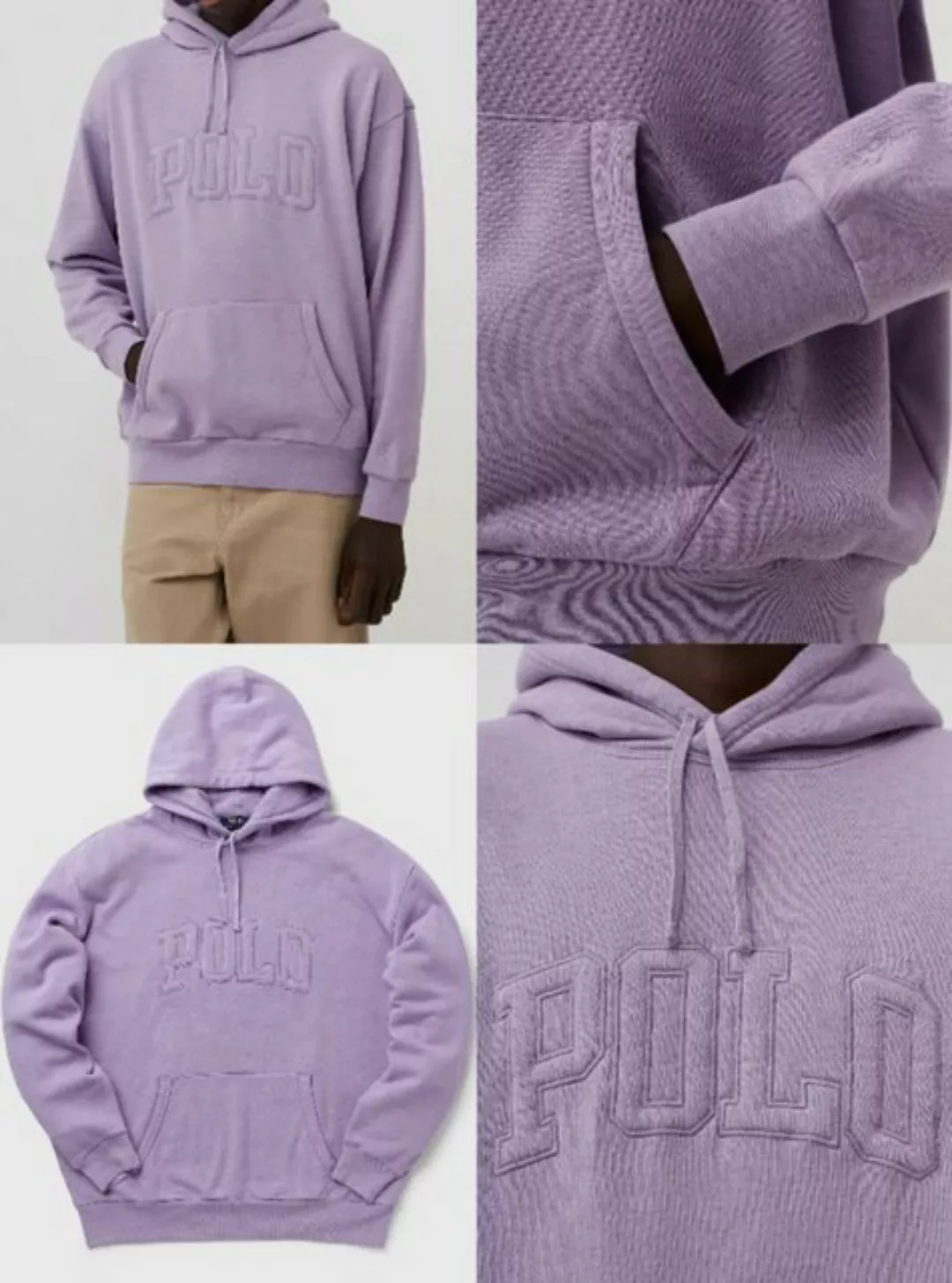 Ralph Lauren Sweatshirt POLO RALPH LAUREN Lilac Big Retro Hoodie Sweater Sw günstig online kaufen