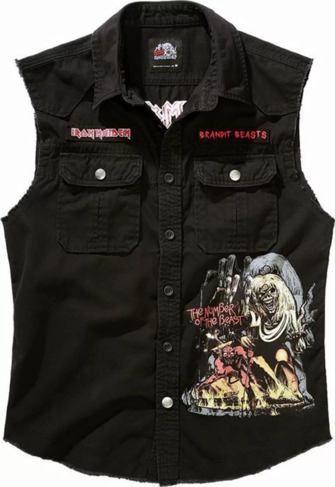 Brandit T-Shirt Iron Maiden Vintage Shirt Sleeveless Notb günstig online kaufen