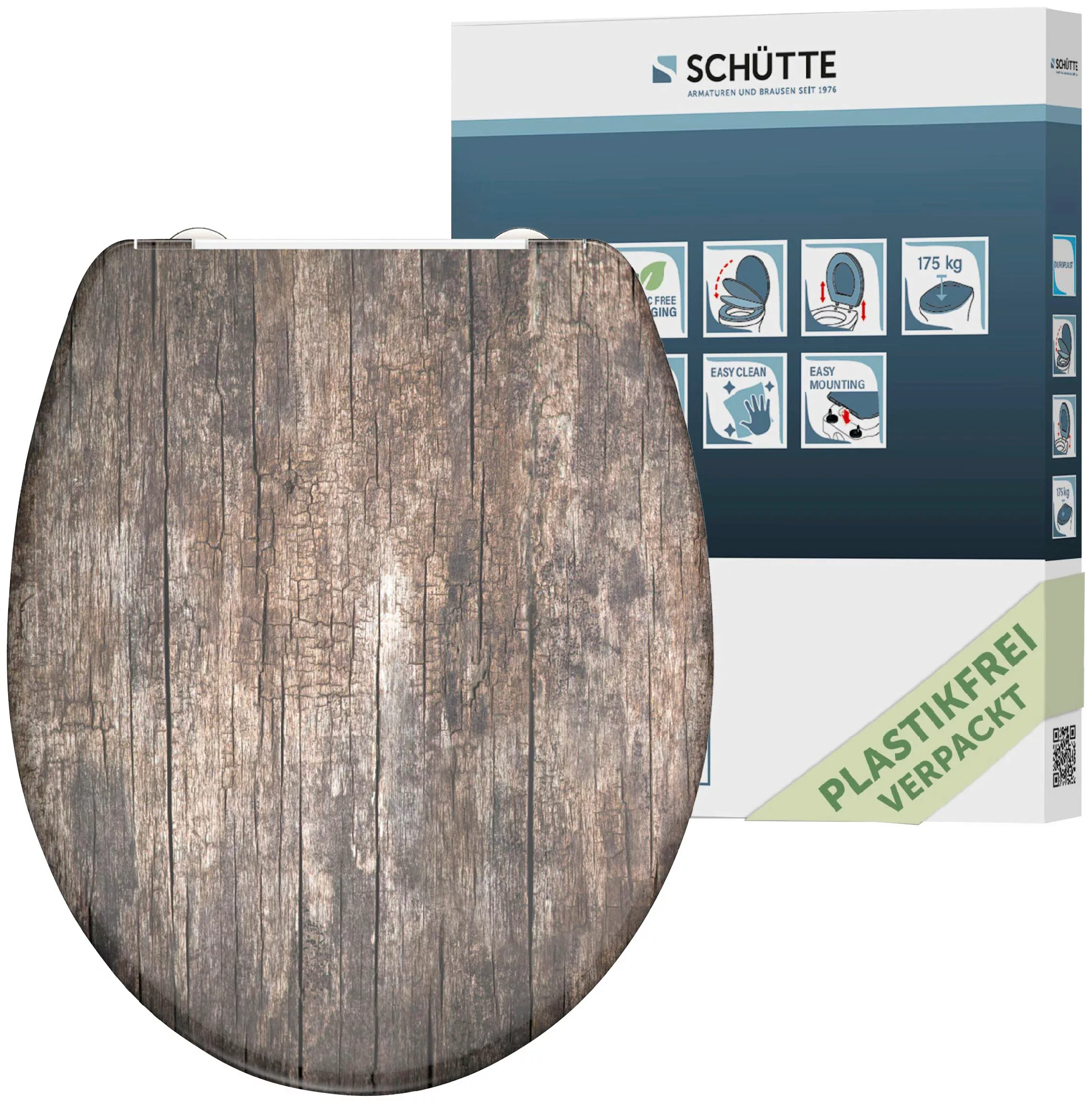 Schütte WC-Sitz "Old Wood", Duroplast, mit Absenkautomatik und Schnellversc günstig online kaufen