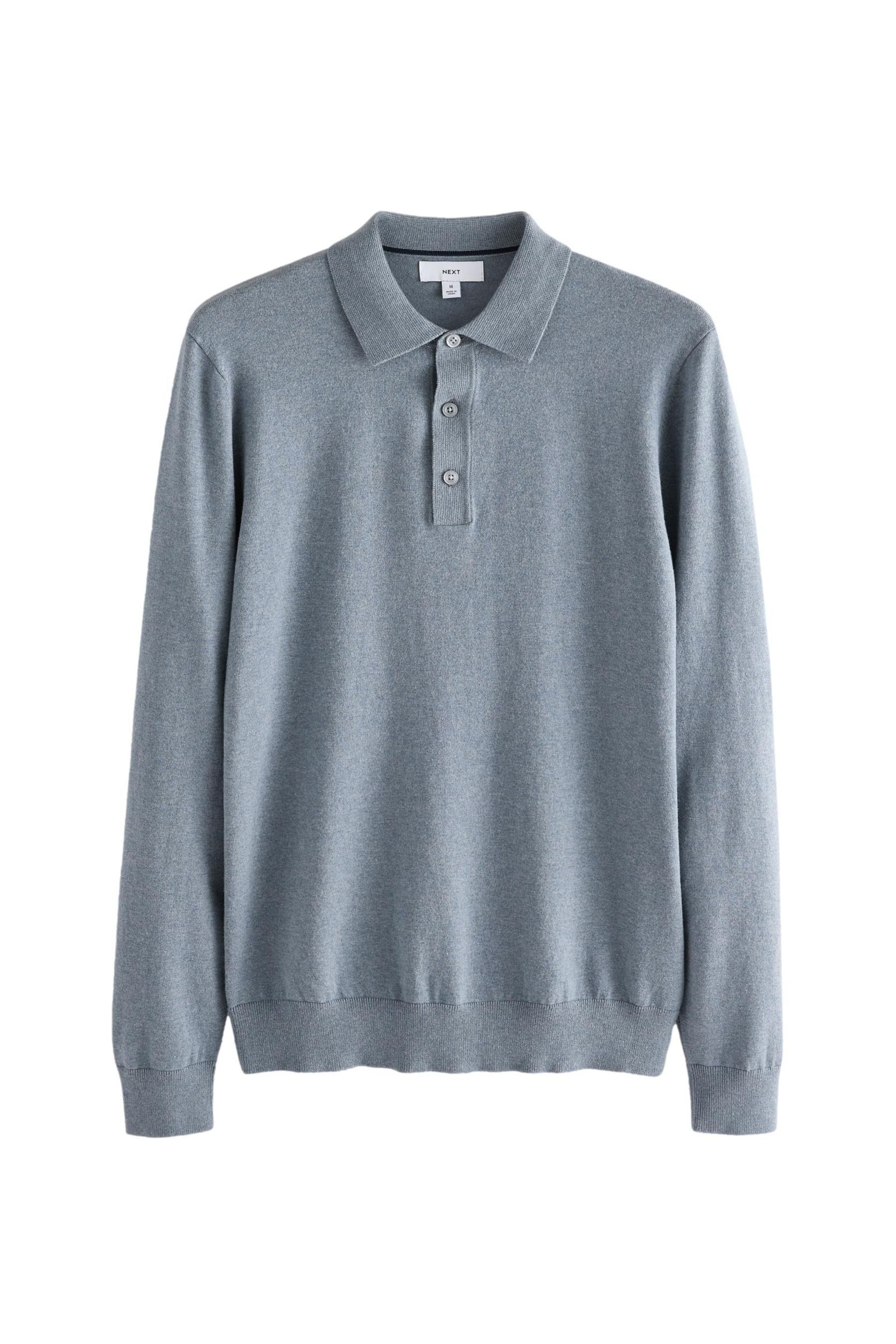 Next Langarm-Poloshirt Langärmeliges Slim Fit Poloshirt günstig online kaufen