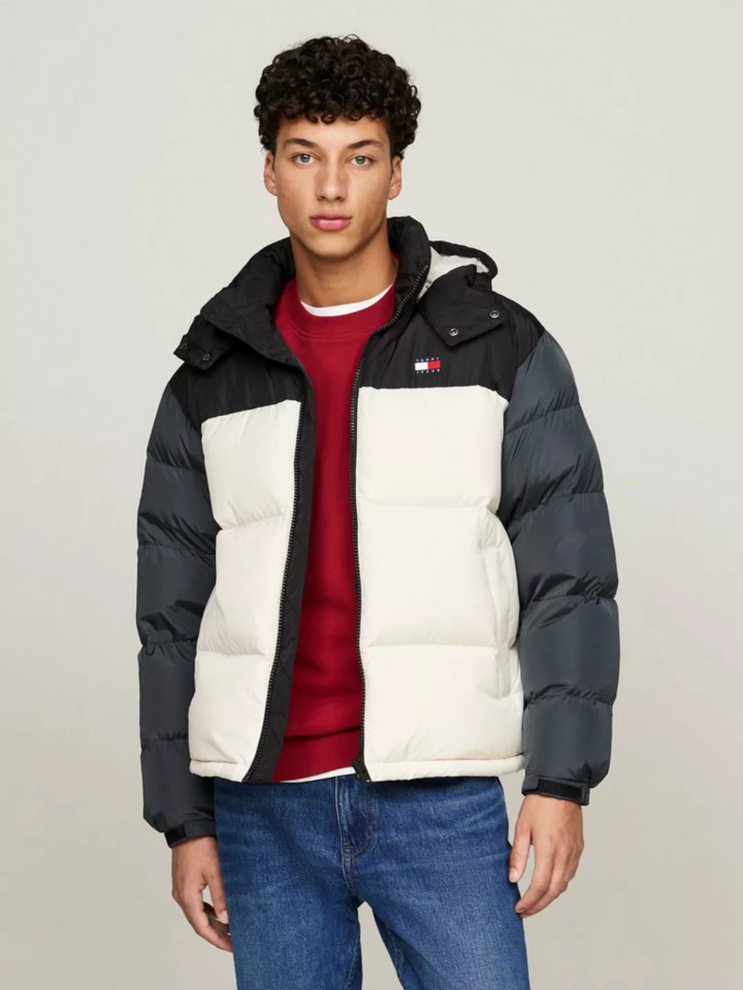 Tommy Jeans Steppjacke TJM ALASKA COLORBLOCK PUFFER im mehrfarbigen Design günstig online kaufen