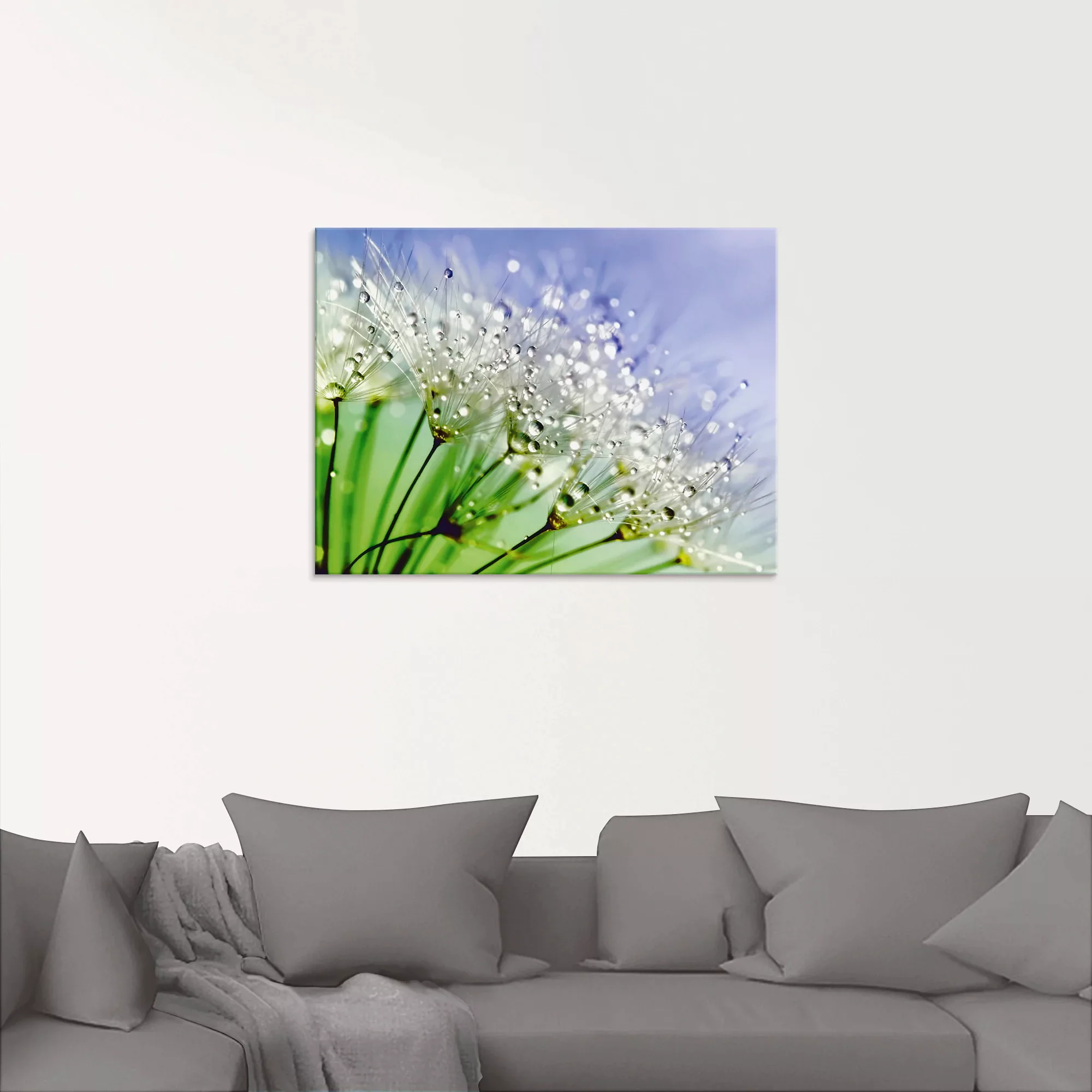 Artland Glasbild »Glitzernde Pusteblume«, Blumen, (1 St.), in verschiedenen günstig online kaufen