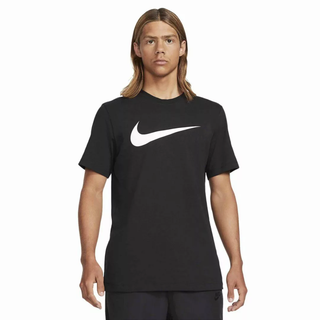 Nike Sportswear Swoosh Kurzarm T-shirt XS Black / White günstig online kaufen