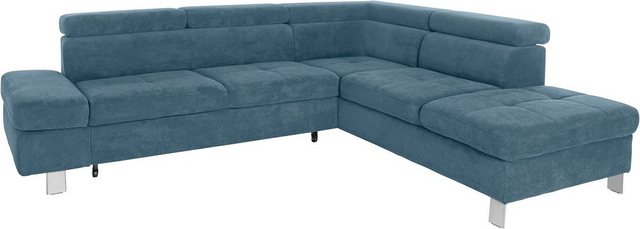 exxpo - sofa fashion Ecksofa Fiji, L-Form, mit Kopf- bzw. Rückenverstellung günstig online kaufen