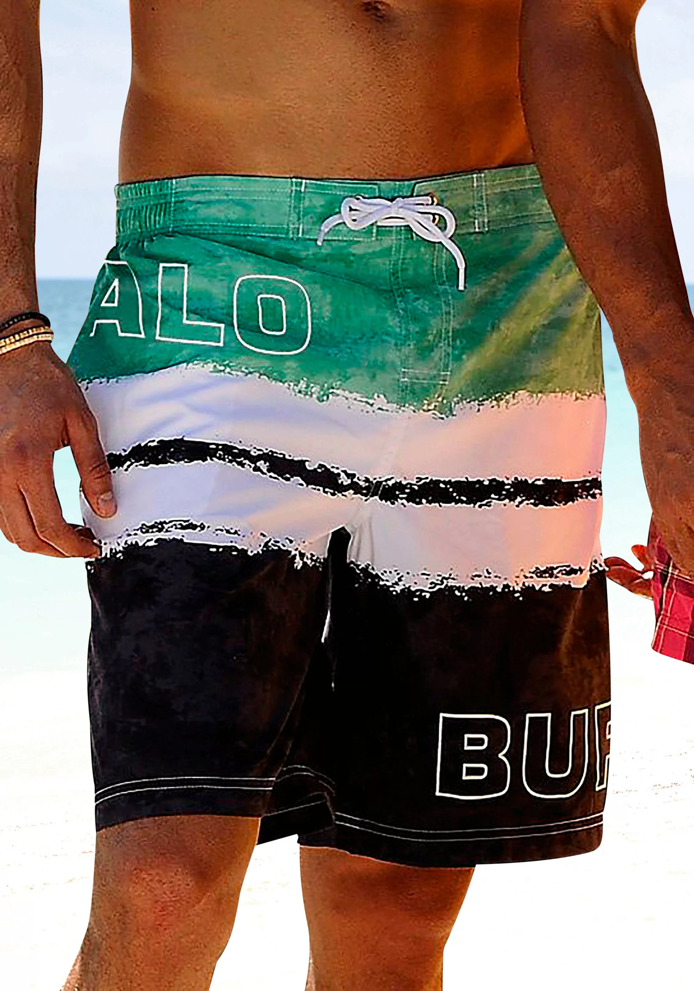 Buffalo Badeshorts, mit Logoprint günstig online kaufen