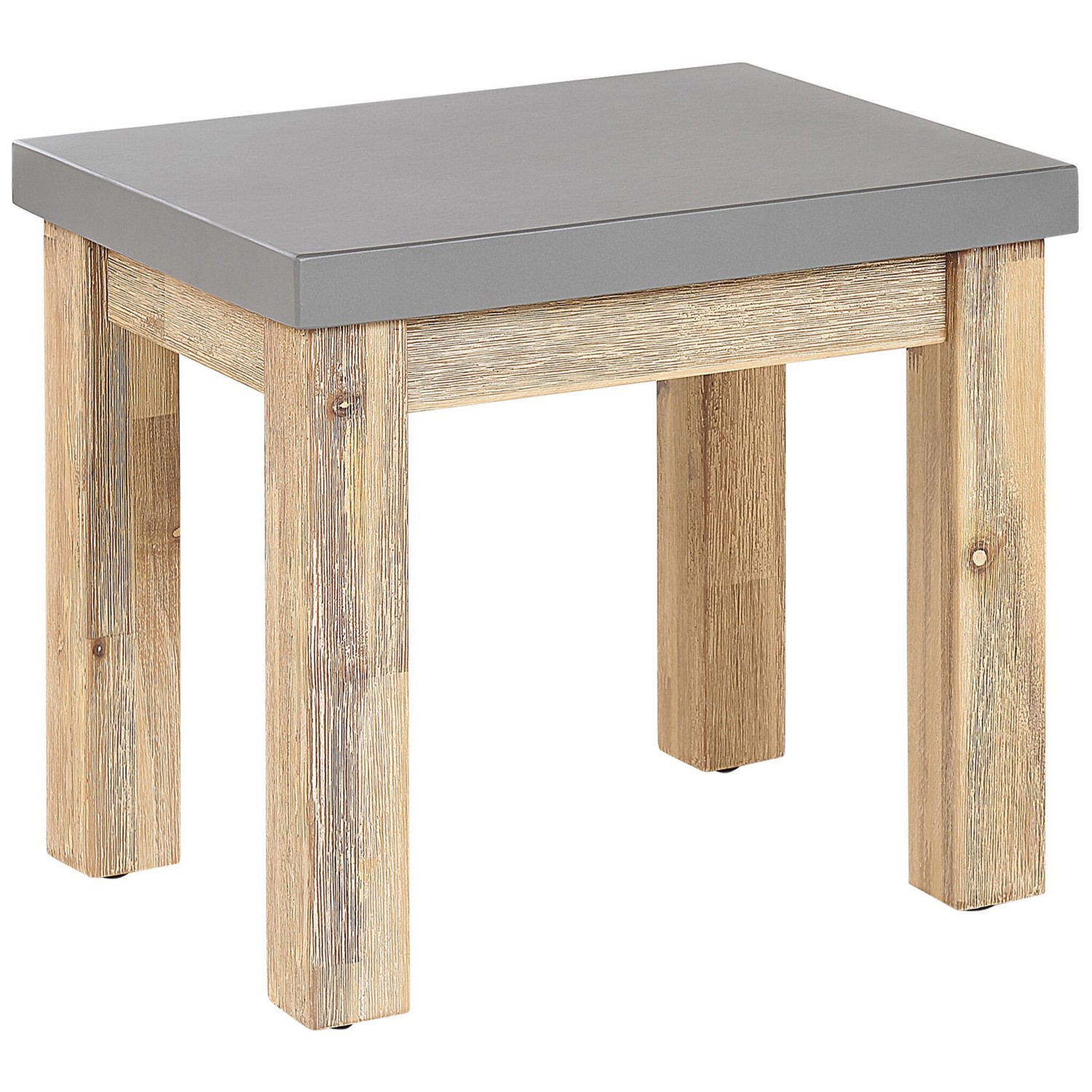 Beliani Gartenstuhl Grau Heller Holzfarbton 40x50x45 günstig online kaufen