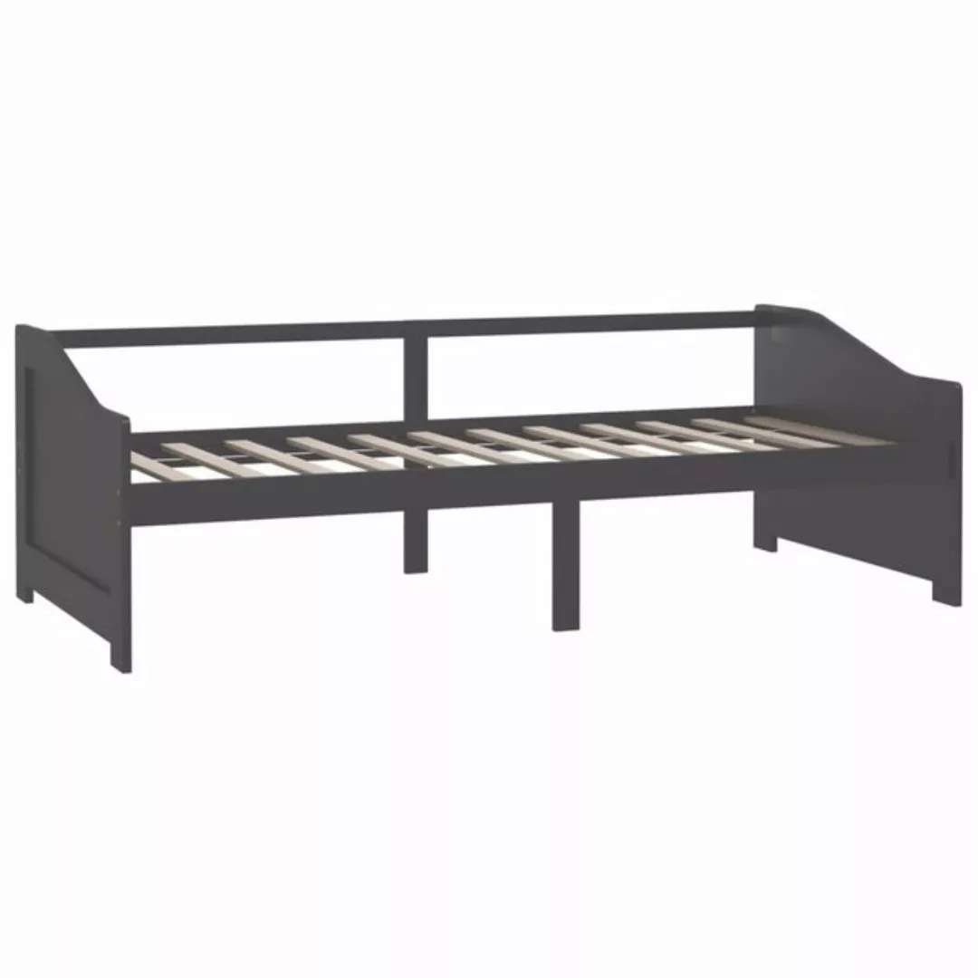 vidaXL Bett Tagesbett 3-Sitzer Dunkelgrau Massivholz Kiefer 90x200 cm günstig online kaufen