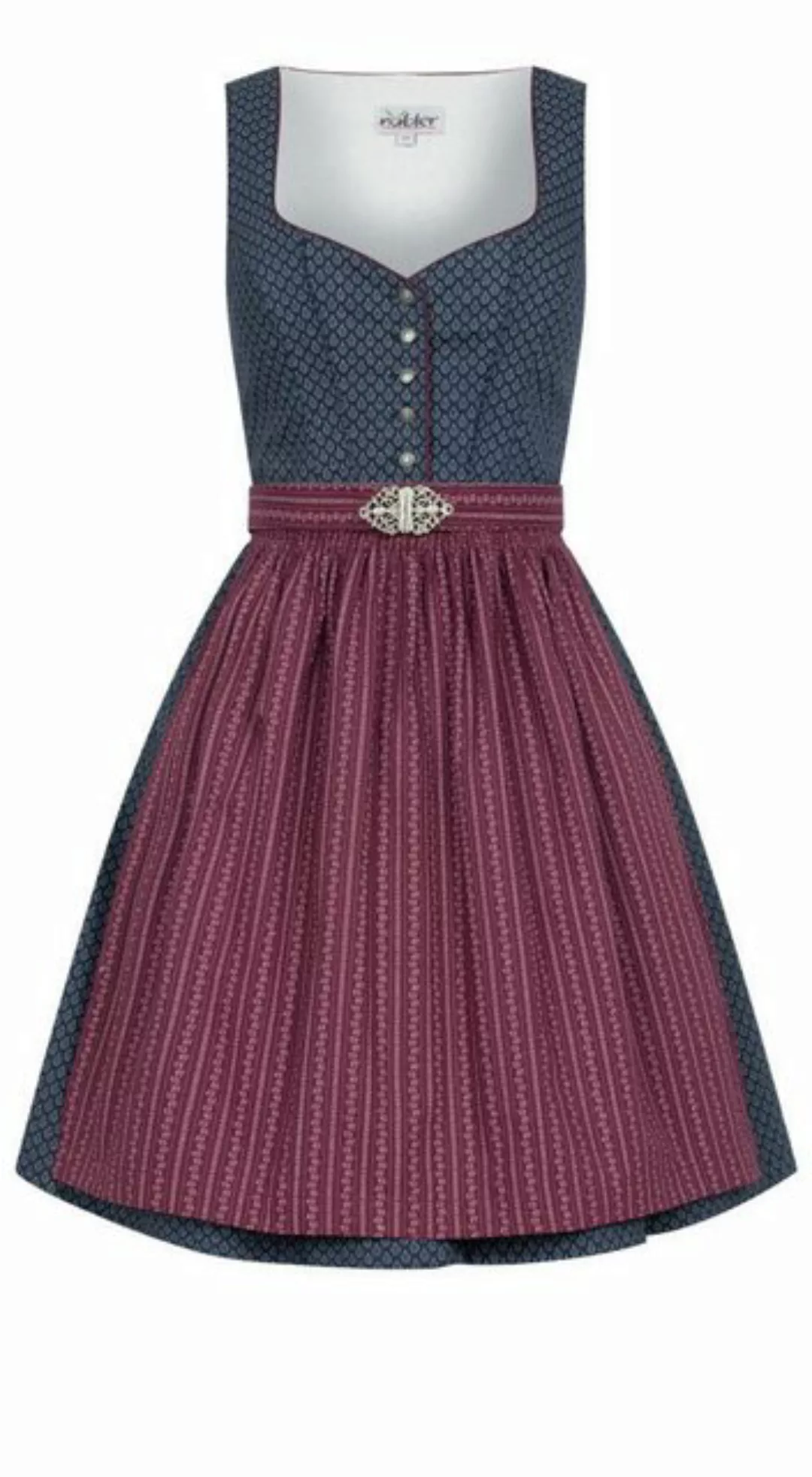 Nübler Dirndl Mini Dirndl Fredericke in Blau von Nübler günstig online kaufen