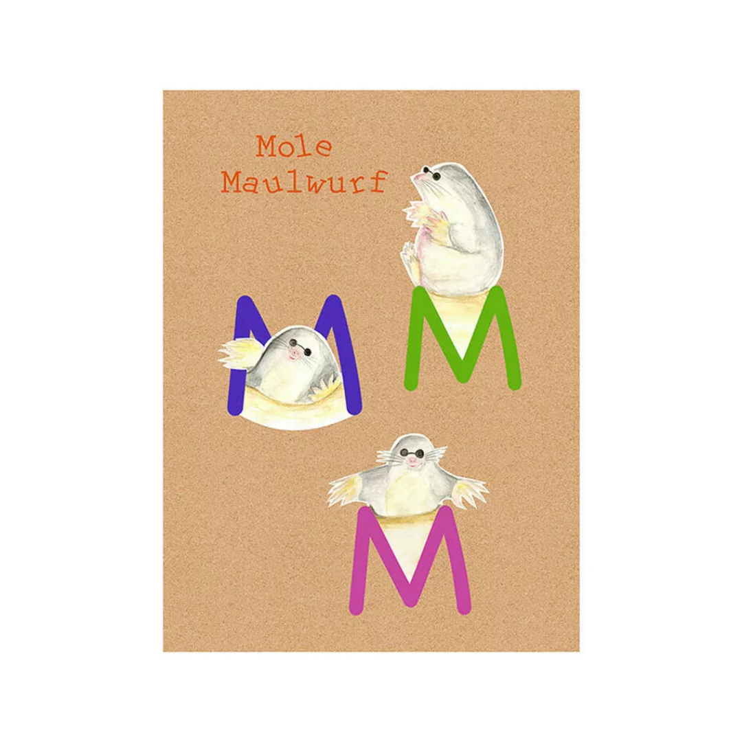 Komar Wandbild ABC Animal M Buchstaben B/L: ca. 40x50 cm günstig online kaufen