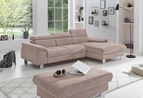 COTTA Polstergarnitur »Komaris L-Form«, (Set), Set bestehend aus: Ecksofa m günstig online kaufen