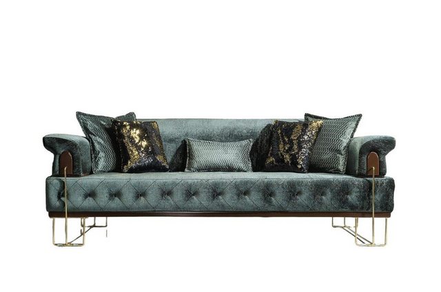 Xlmoebel 3-Sitzer Chesterfield Dreisitzer Sofa Luxus Sitzgestaltung Couch, günstig online kaufen