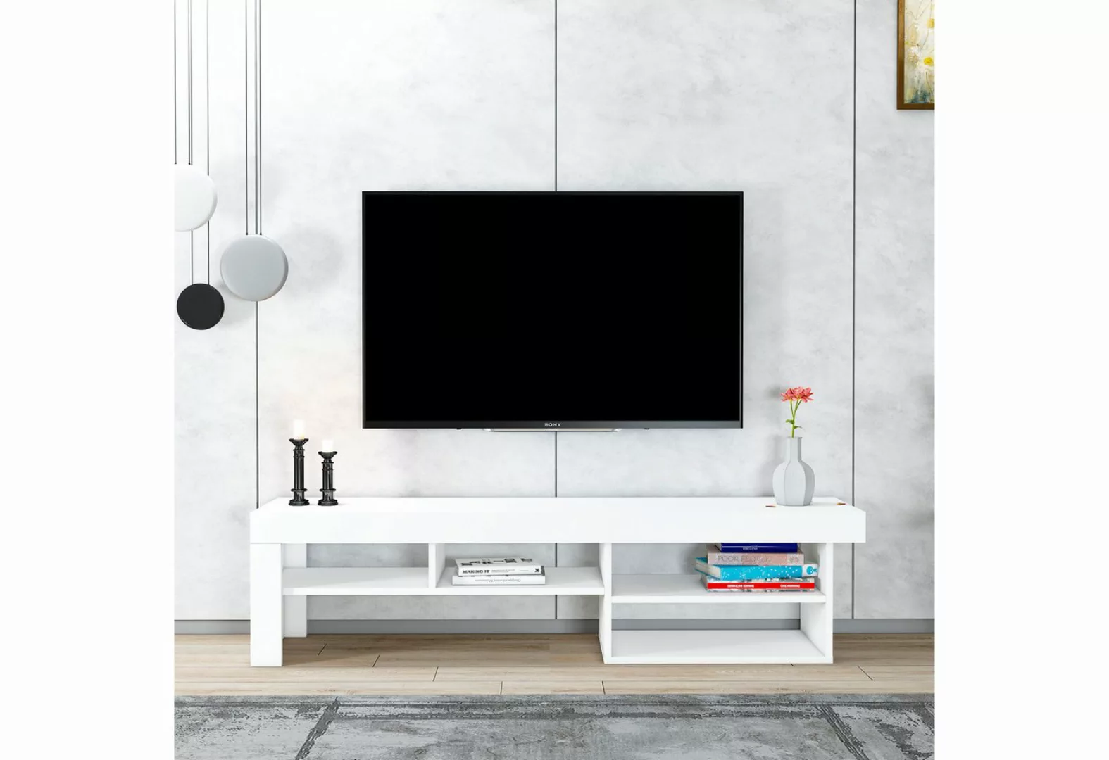 DEMA Home TV-Schrank Hestia, TV-Lowboard für TVs bis zu 60" (Elegant) günstig online kaufen