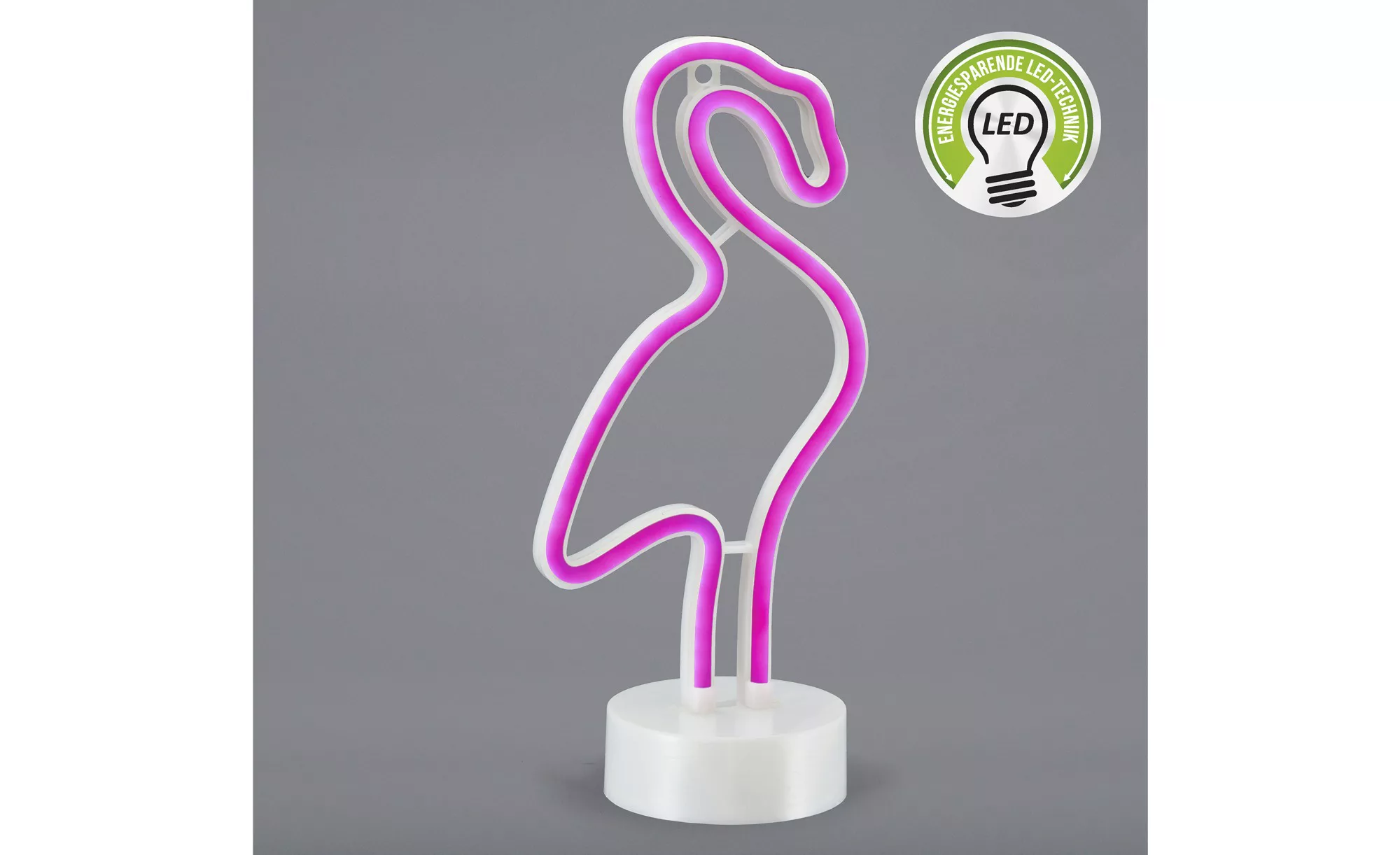 LED Tischleuchte 1-flammig  Flamingo - rosa/pink - 15 cm - 32 cm - 10 cm - günstig online kaufen