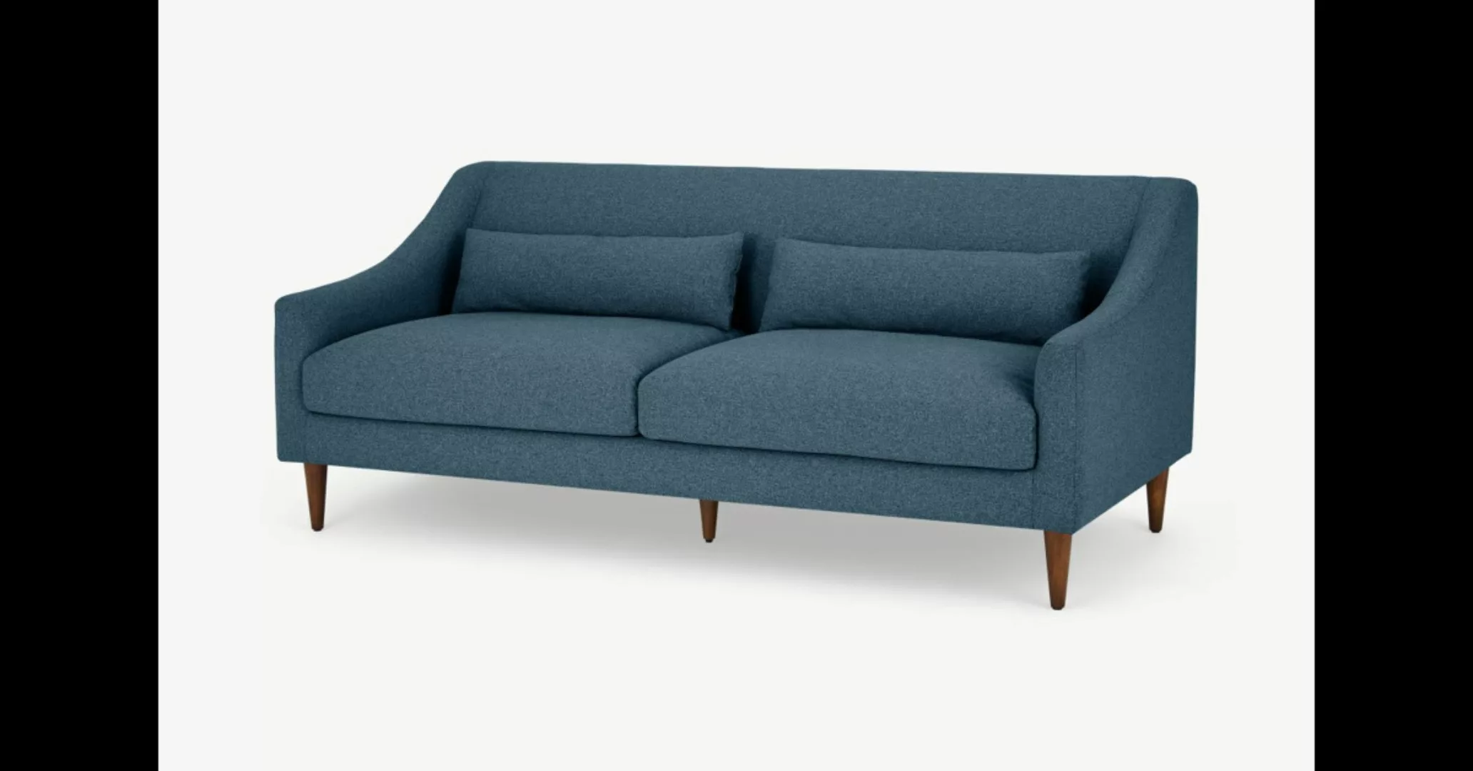 Herton 3-Sitzer Sofa, Orleansblau - MADE.com günstig online kaufen